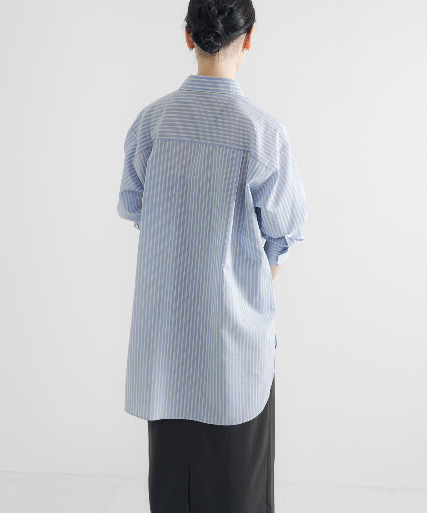 URBAN RESEARCH「シルクコットンロングシャツ」|シャツ・ブラウス|