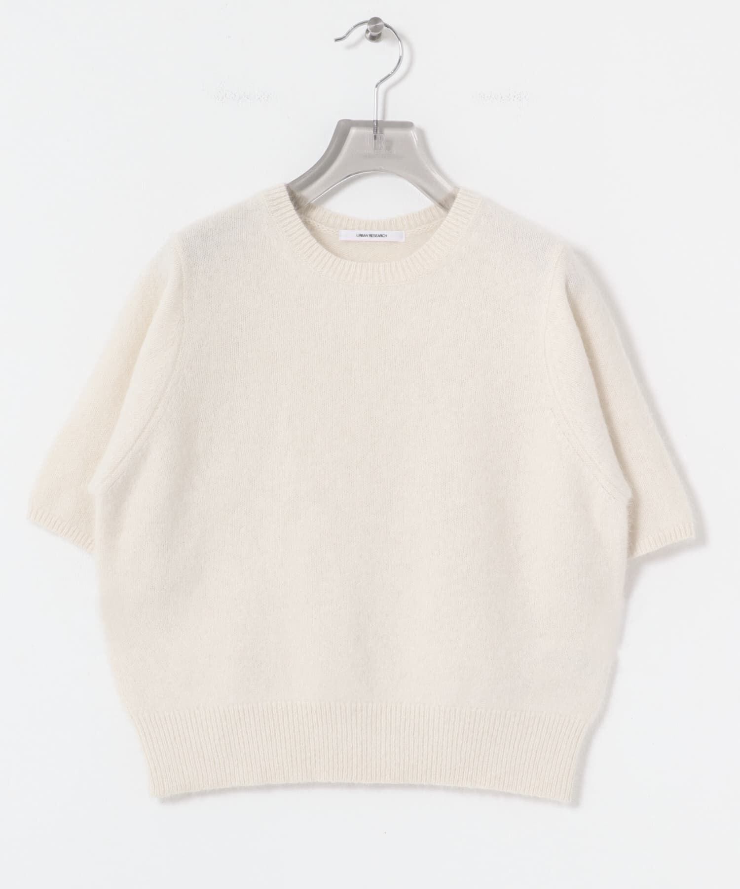 URBAN RESEARCH「FOX/CASHMEREハーフスリーブニット」|ニット・セーター|