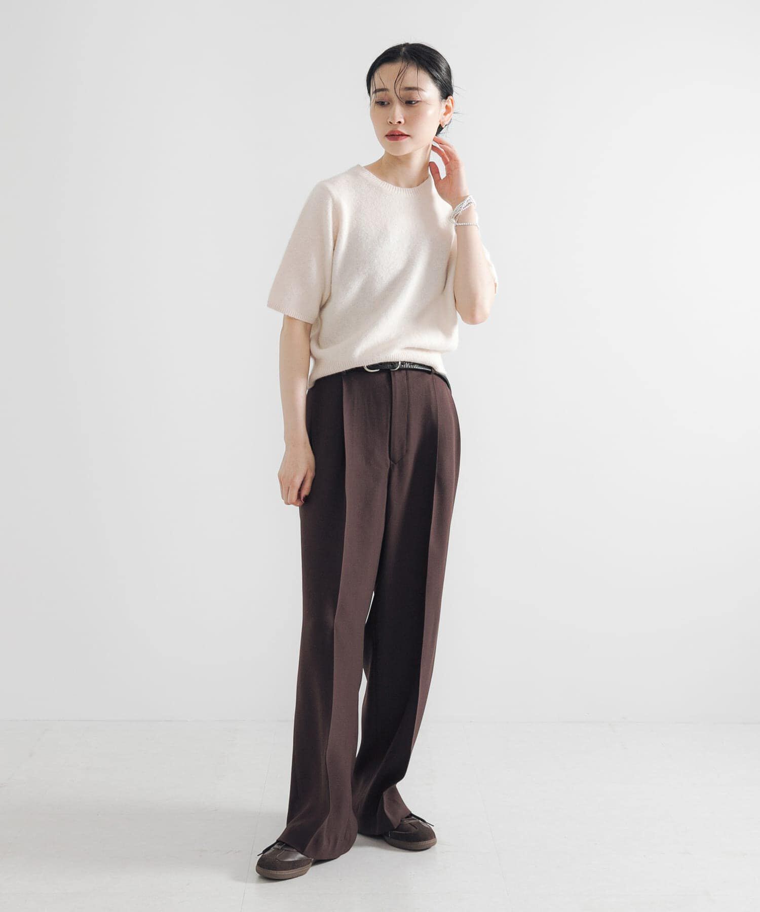 URBAN RESEARCH「FOX/CASHMEREハーフスリーブニット」|ニット・セーター|