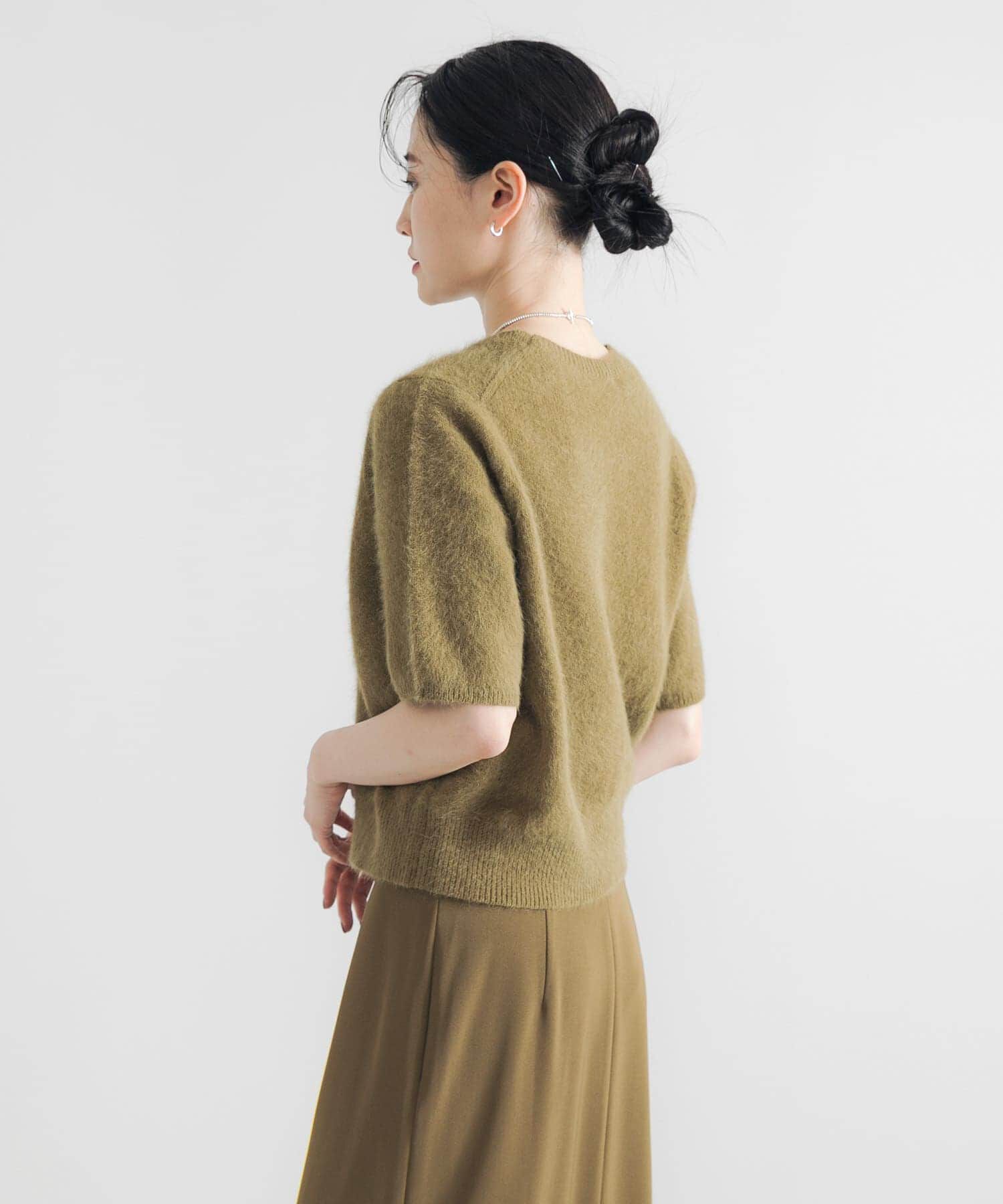 URBAN RESEARCH「FOX/CASHMEREハーフスリーブニット」|ニット・セーター|