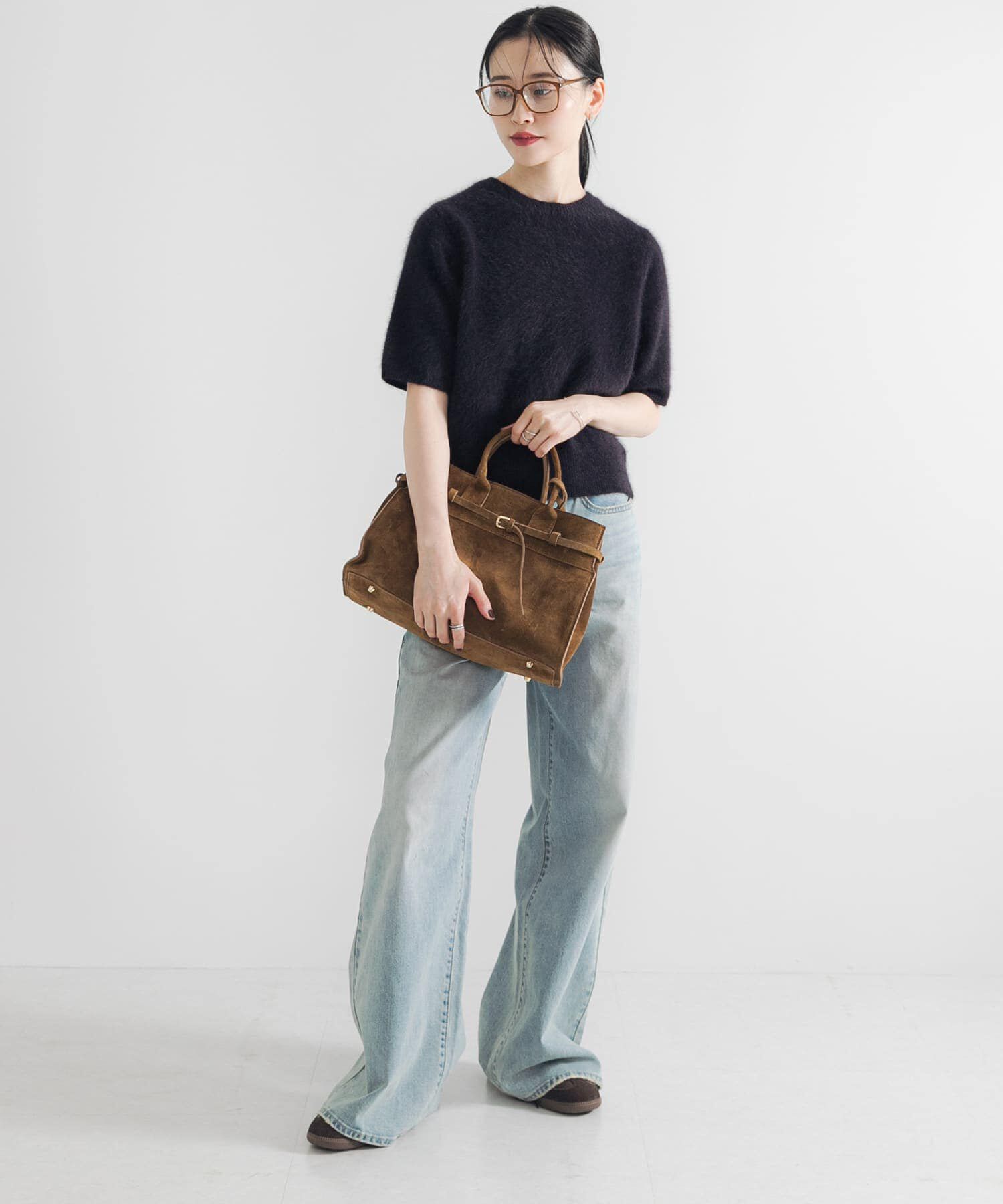 URBAN RESEARCH「FOX/CASHMEREハーフスリーブニット」|ニット・セーター|