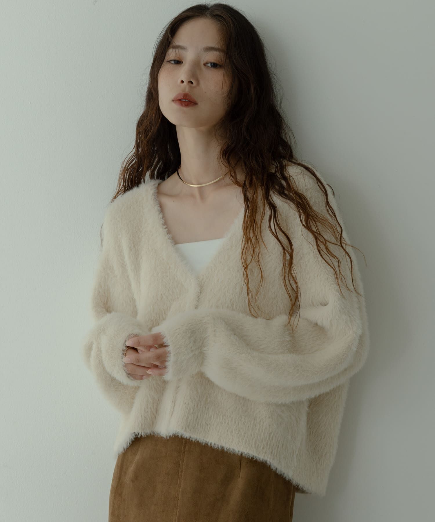 Sonny Label 「フェザーダブルフェイスカーディガン」|カーディガン|