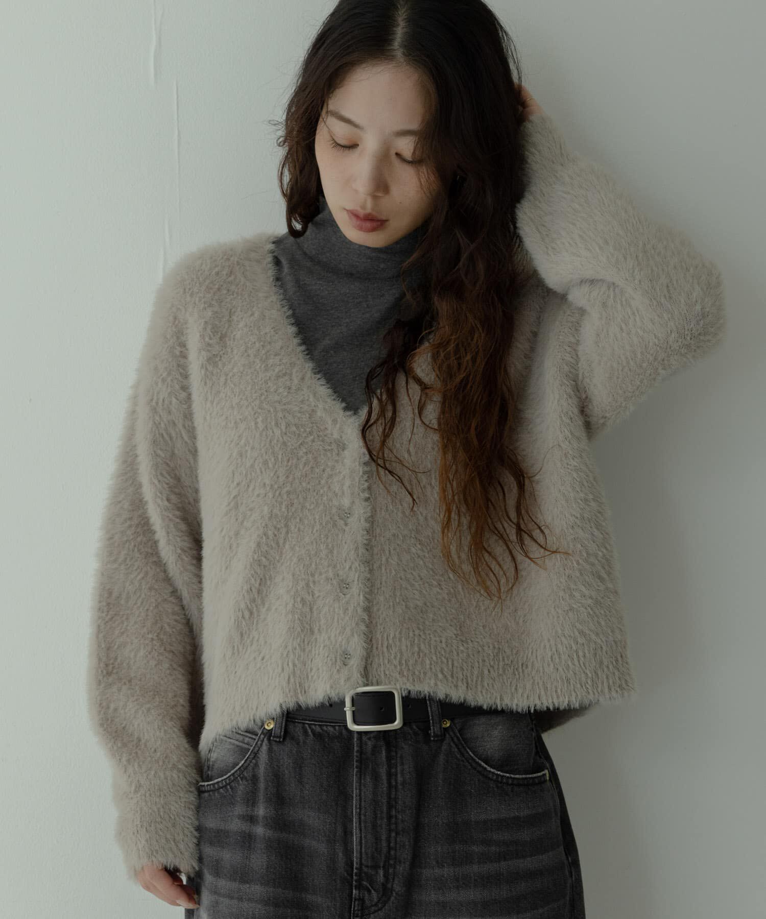 Sonny Label 「フェザーダブルフェイスカーディガン」|カーディガン|