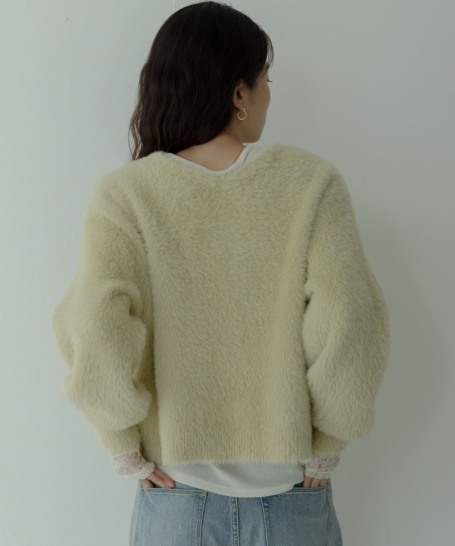 Sonny Label 「フェザーダブルフェイスカーディガン」|カーディガン|