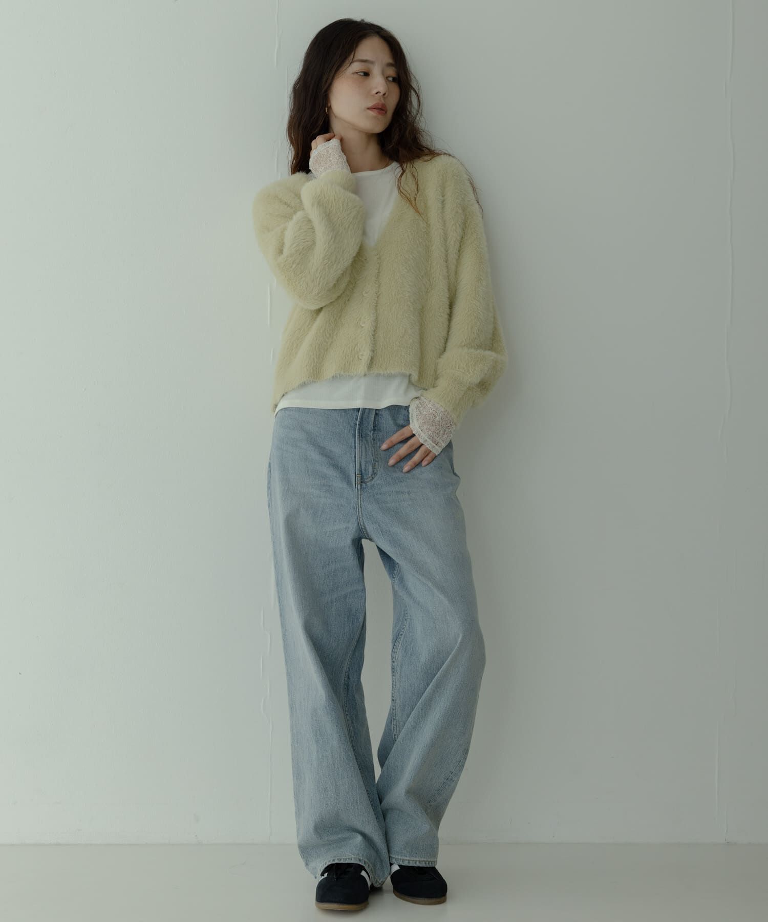 Sonny Label 「フェザーダブルフェイスカーディガン」|カーディガン|