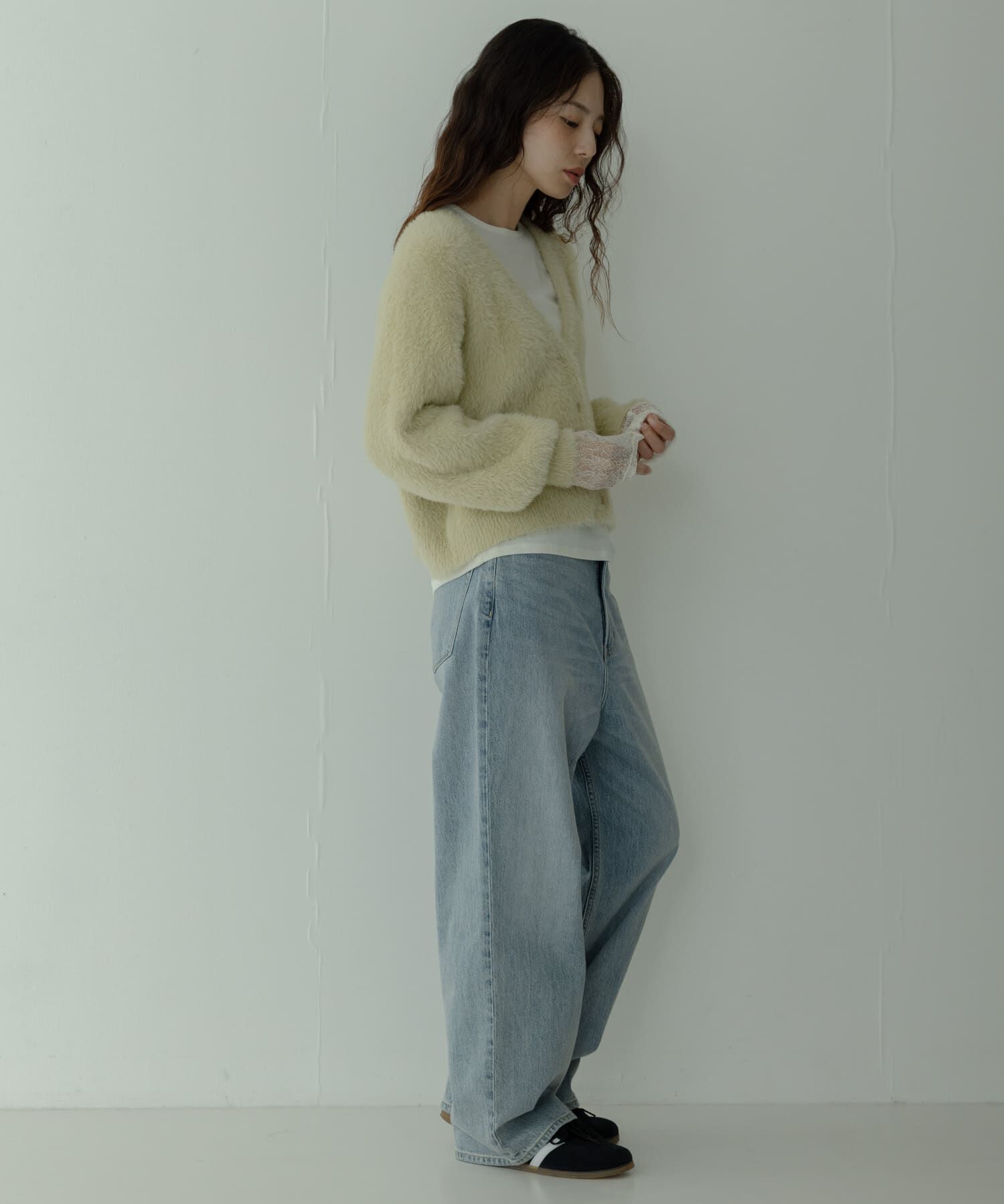 Sonny Label 「フェザーダブルフェイスカーディガン」|カーディガン|