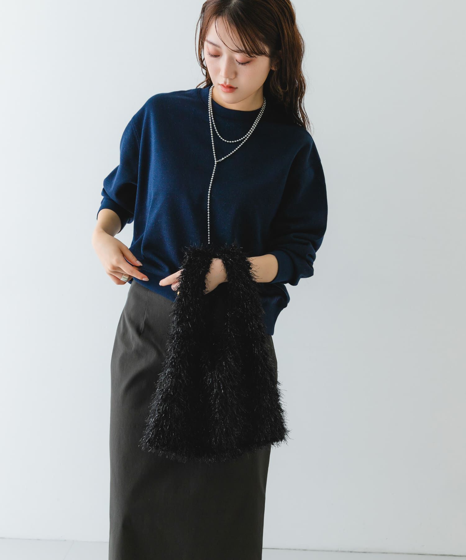 RODE SKO「ラメシャギーショッパー」|トートバッグ|