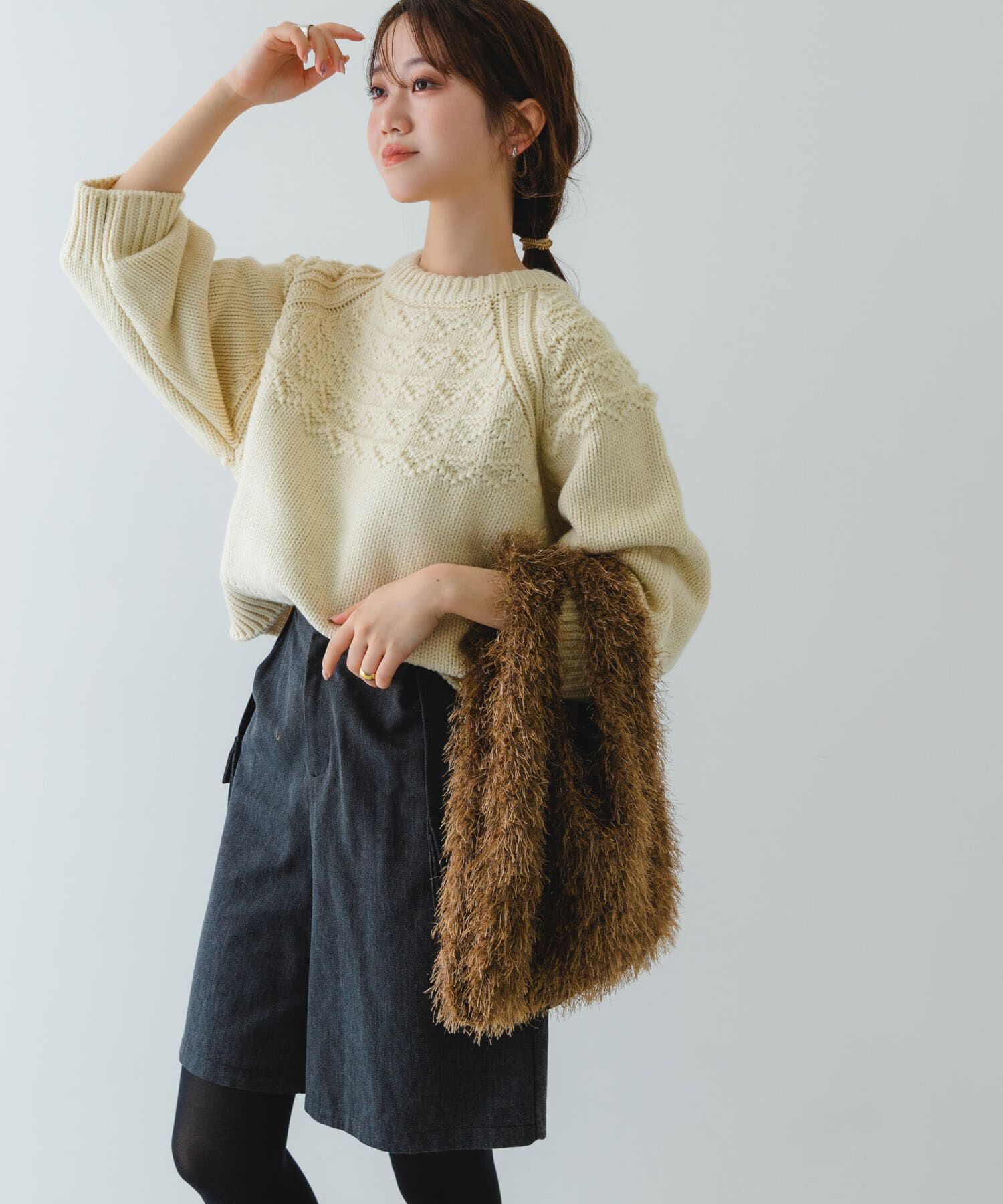 RODE SKO「ラメシャギーショッパー」|トートバッグ|