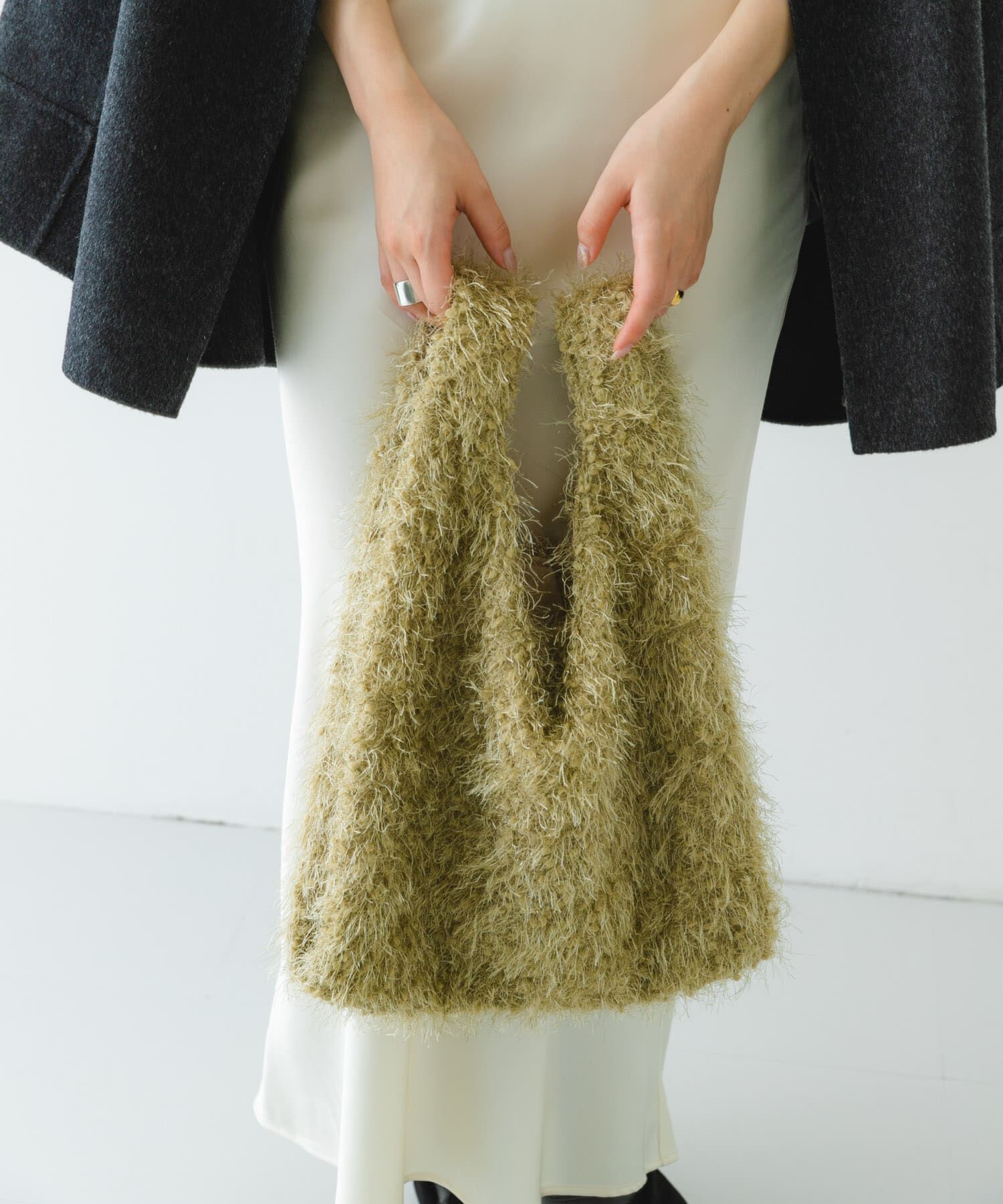 RODE SKO「ラメシャギーショッパー」|トートバッグ|