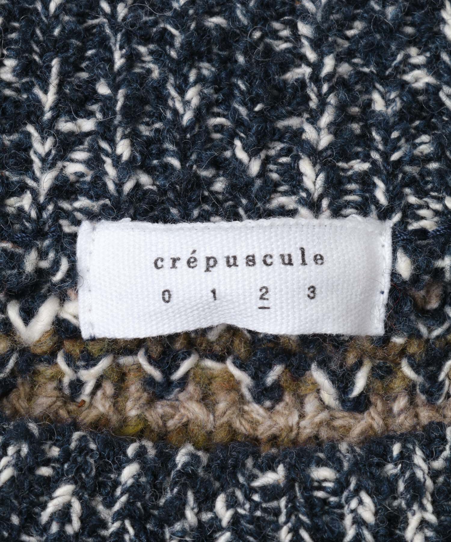 URBAN RESEARCH「『別注』crepuscule&times;URBAN RESEARCH　Multi Border Mix CREW-NECK」|ニット・セーター|