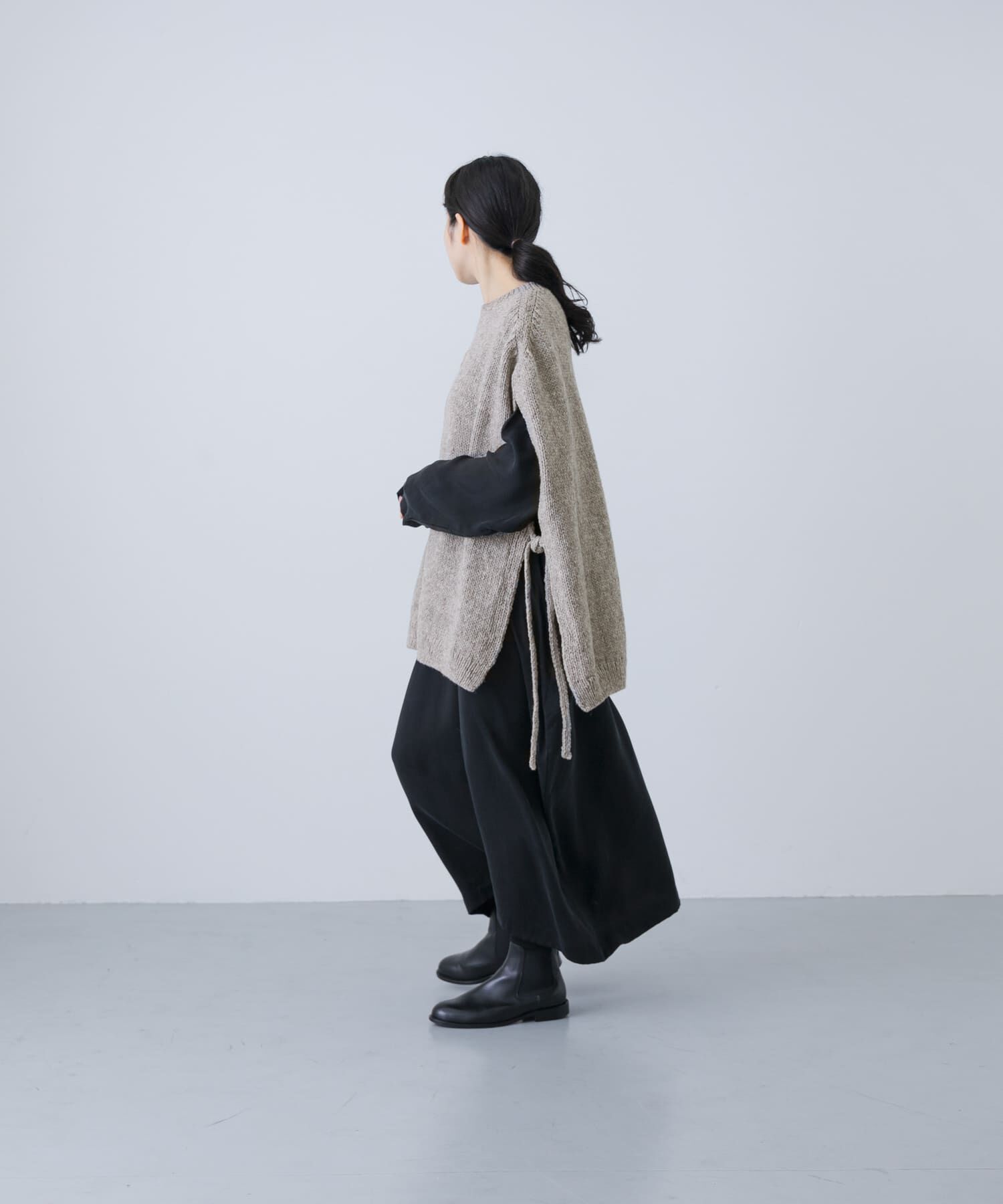 かぐれ「ペルーワイドニットベスト」|ニット・セーター|