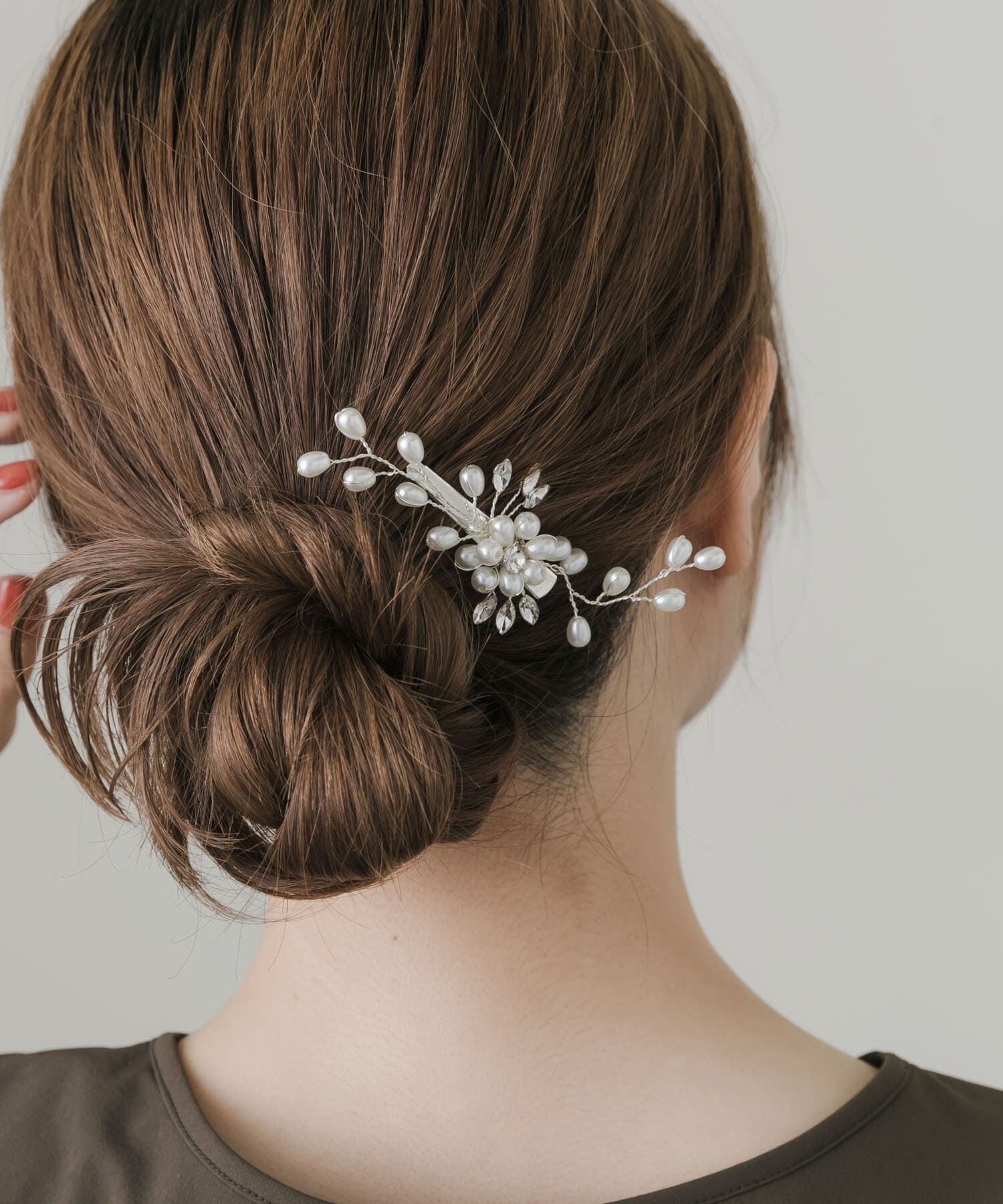 SMELLY「フラワーモチーフパールヘアクリップ」|その他|