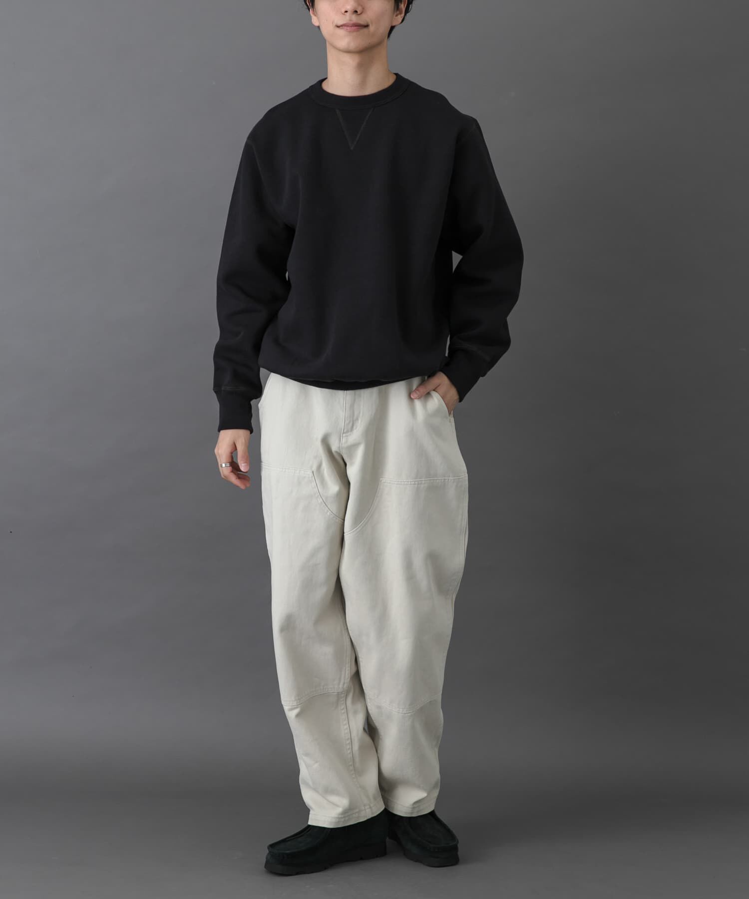 URBAN RESEARCH DOORS「FORK&SPOON　リサイクルコットン裏毛クルーネックスウェット」|スウェット・ジャージ|