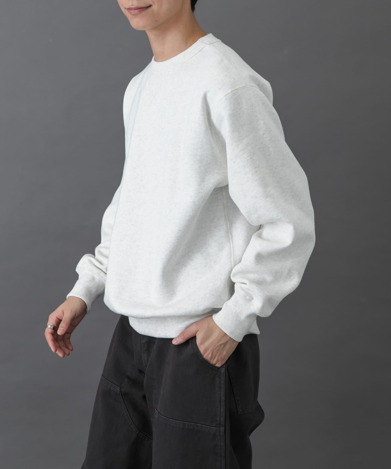 URBAN RESEARCH DOORS「FORK&SPOON　リサイクルコットン裏毛クルーネックスウェット」|スウェット・ジャージ|