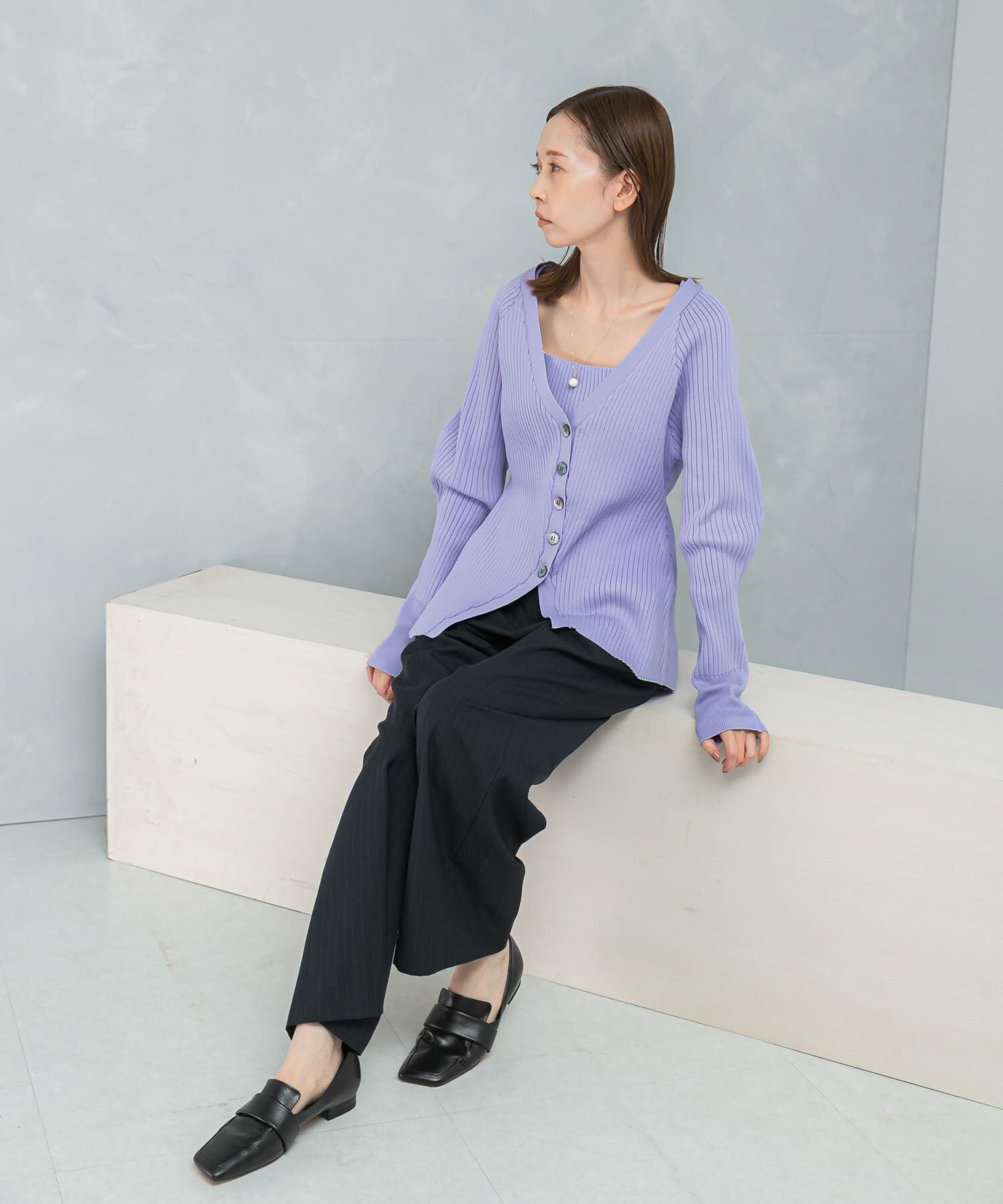 URBAN RESEARCH ROSSO「ELENDEEK　SILHOUETTE ENSEMBLE KT」|カーディガン|