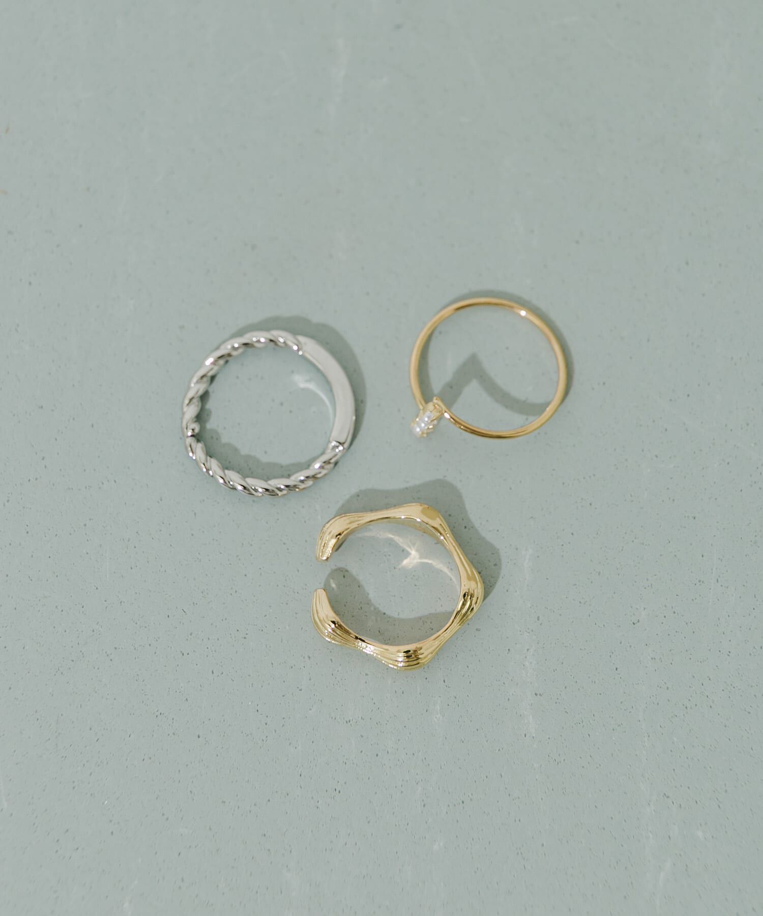 SMELLY「3セットリング」|リング|ゴールド系その他