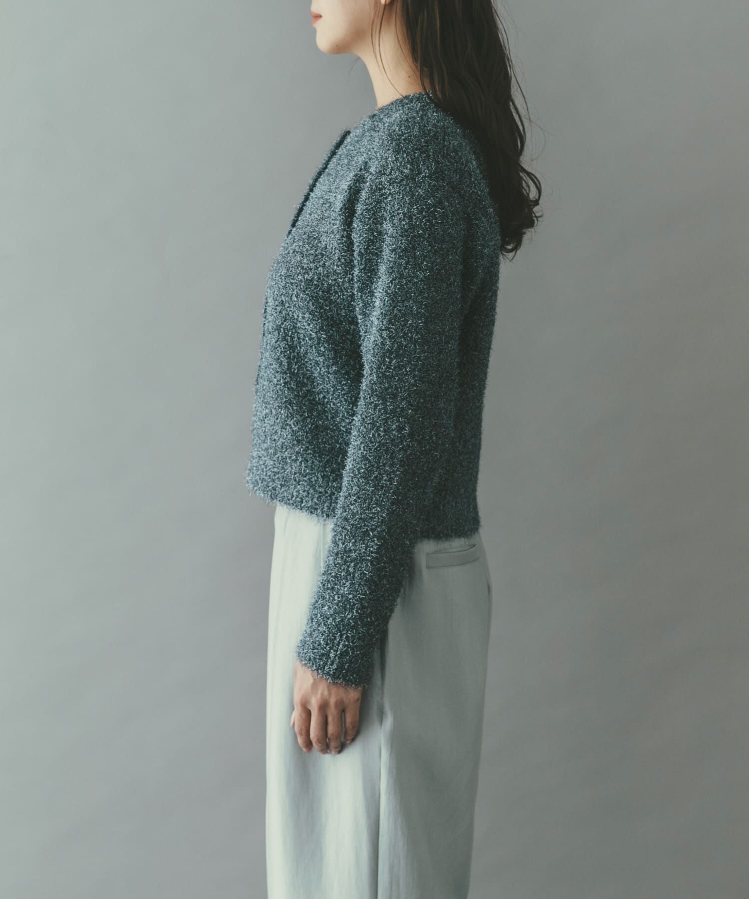 URBAN RESEARCH ROSSO「ラメシャギーカーディガン」|カーディガン|