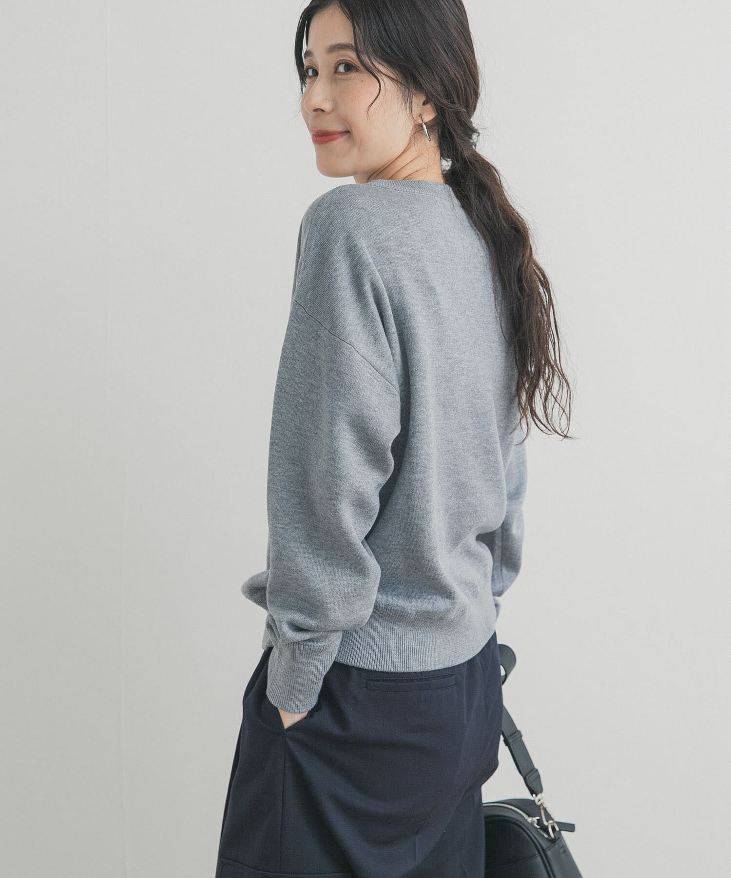 URBAN RESEARCH DOORS「Wフェイスボートネックニット」|ニット・セーター|