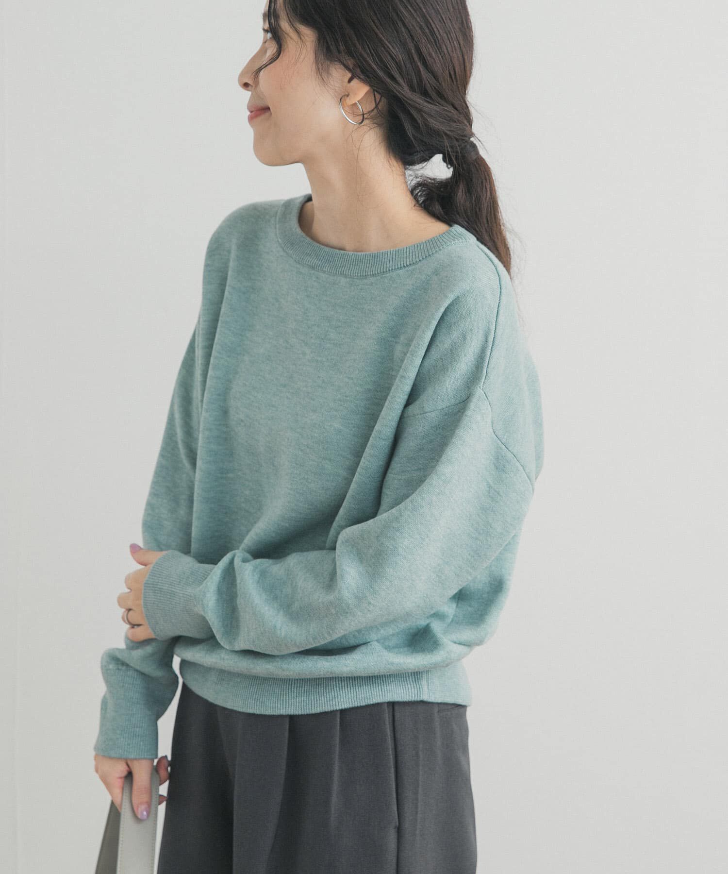 URBAN RESEARCH DOORS「Wフェイスボートネックニット」|ニット・セーター|