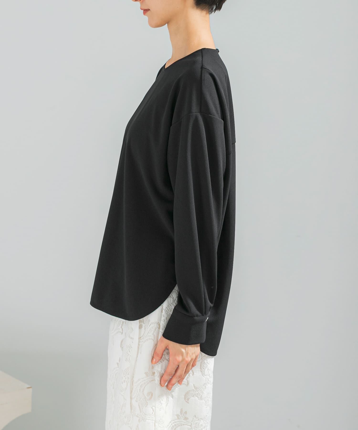 URBAN RESEARCH ROSSO「ストレッチジョーゼットプルオーバー」|シャツ・ブラウス|