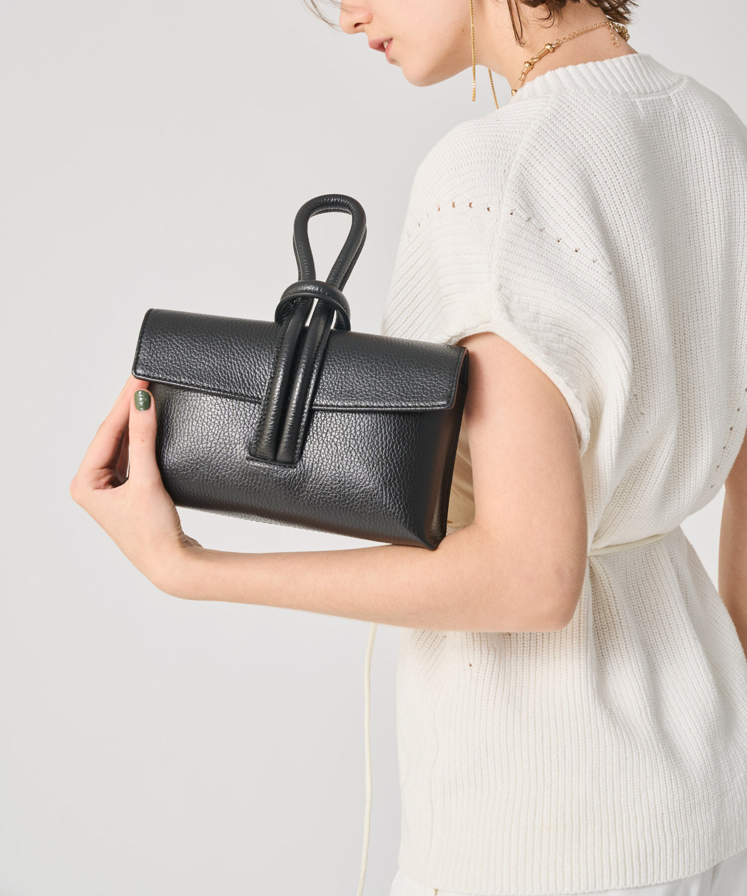 RODE SKO「MILLELA FIRENZE　ループハンドルバッグ」|ハンドバッグ|ブラック