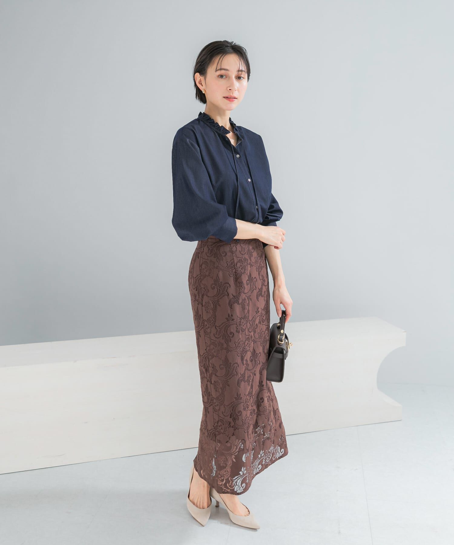 URBAN RESEARCH ROSSO「ラッセルレーススカート」|スカート|