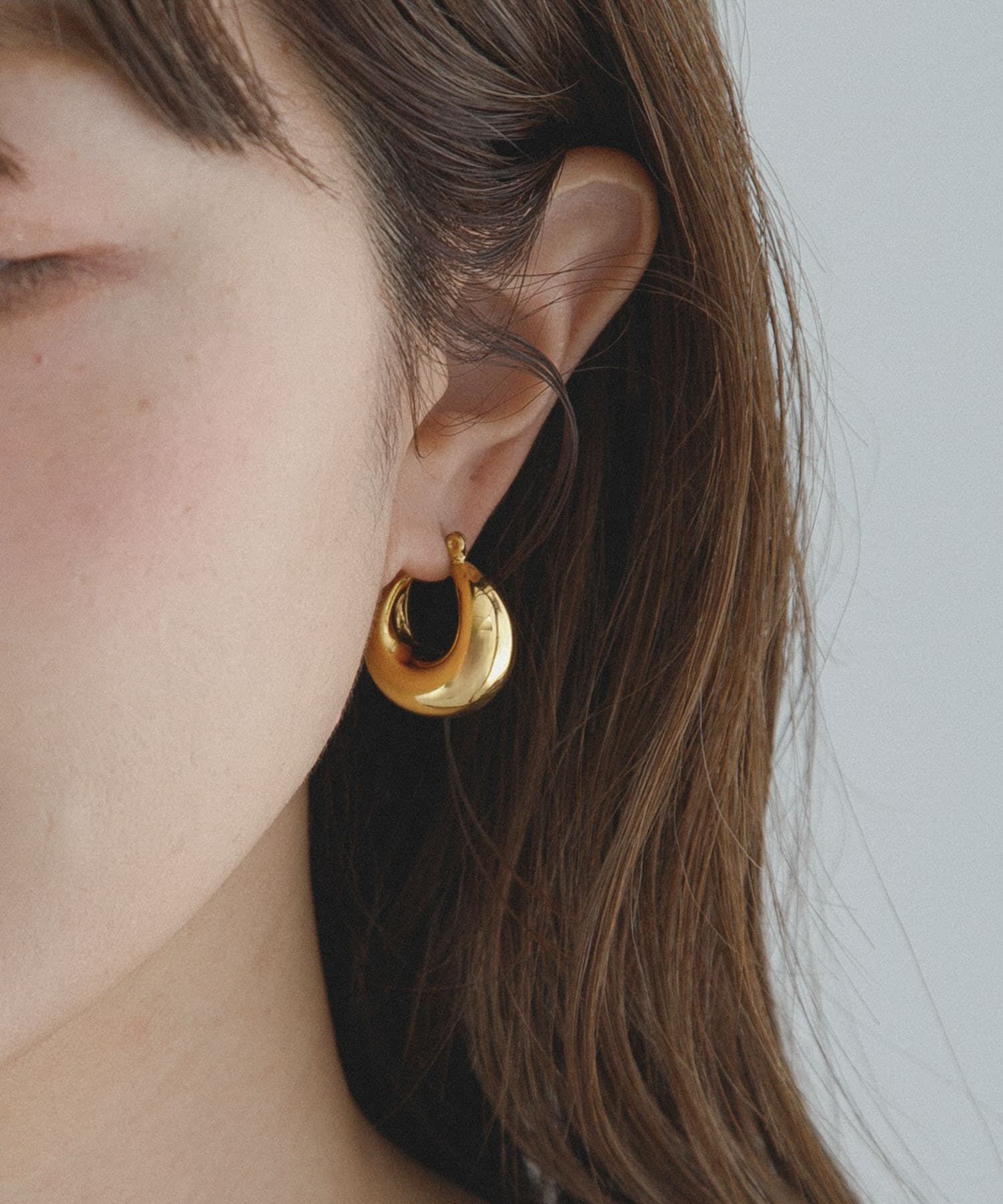 Sonny Label 「ステンレスボリュームフープピアス」|ピアス|ゴールド
