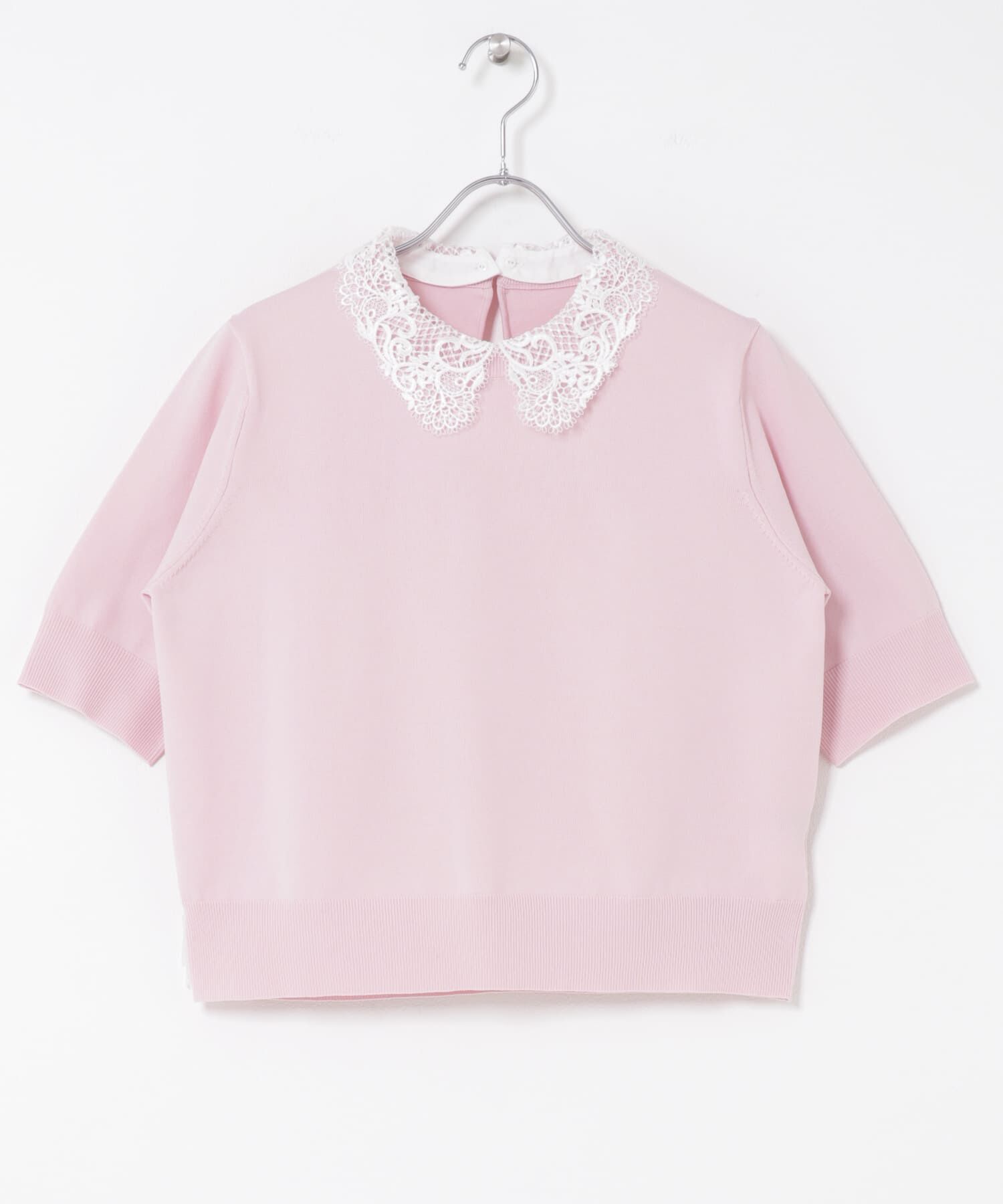 URBAN RESEARCH ROSSO「『WEB限定』2WAYレースカラーニット」|ニット・セーター|