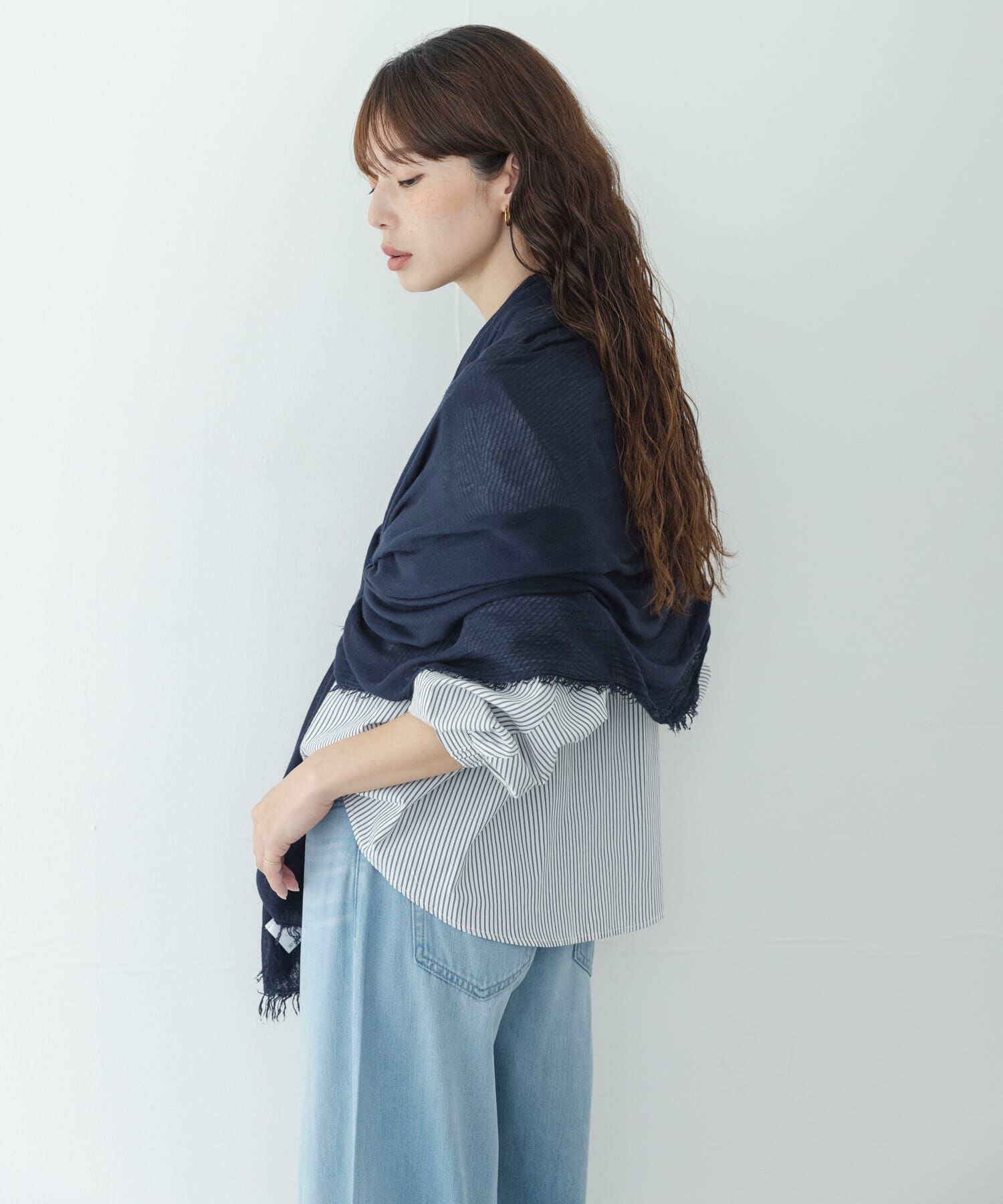 Sonny Label 「イタリア製なめらかレーヨンストール」|ストール|