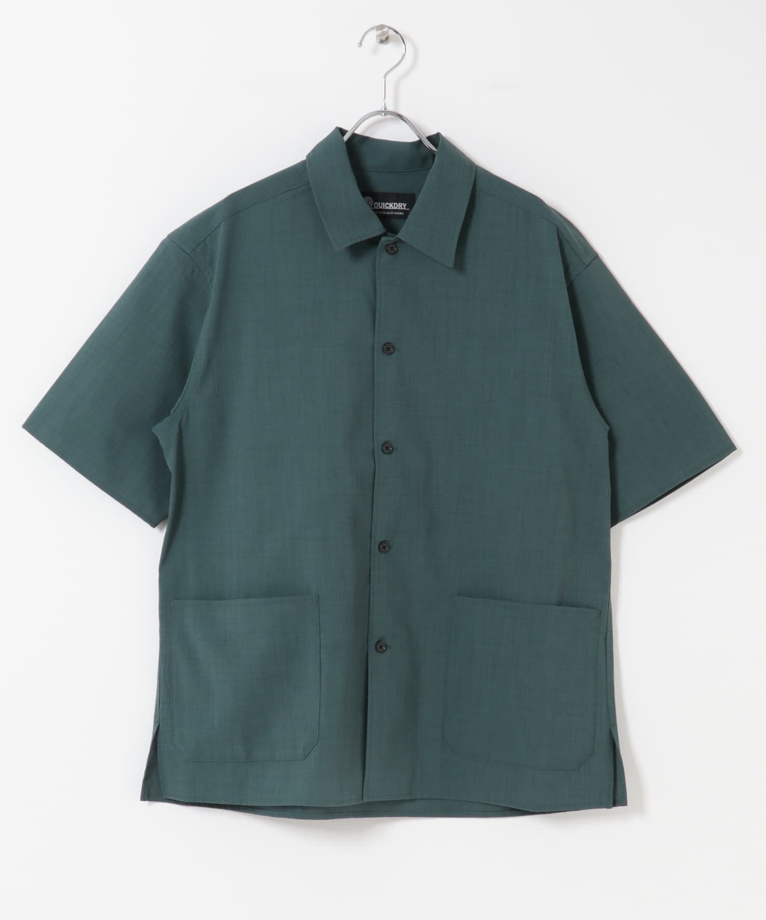 URBAN RESEARCH DOORS「クイックドライショートスリーブシャツカバーオール」|その他|グリーン