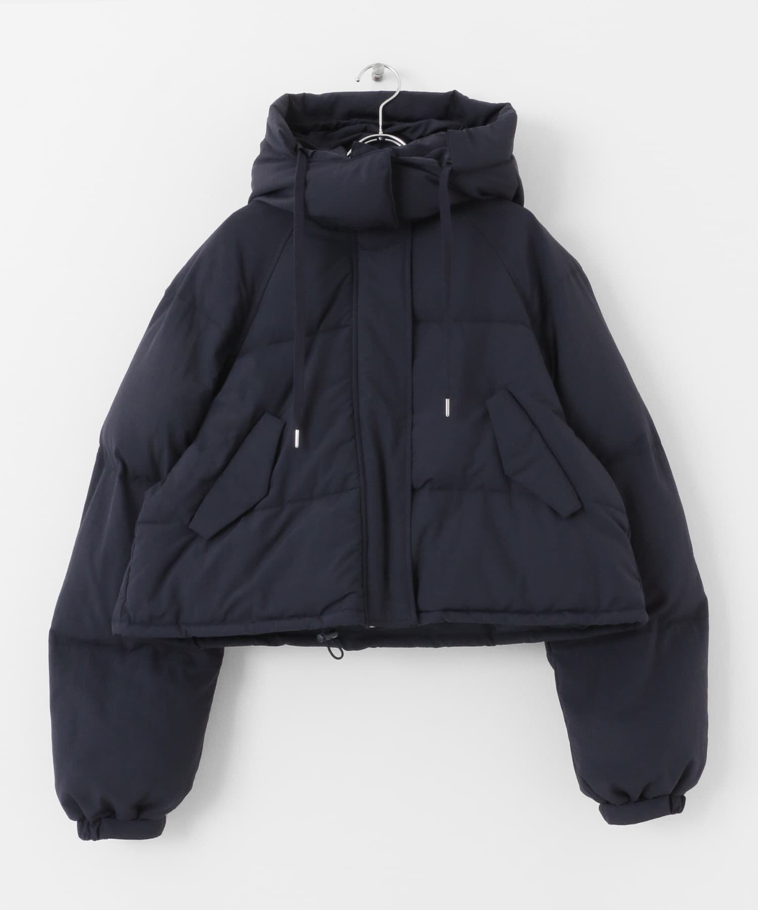  「ショート中綿フードジャケット」|ダウン|