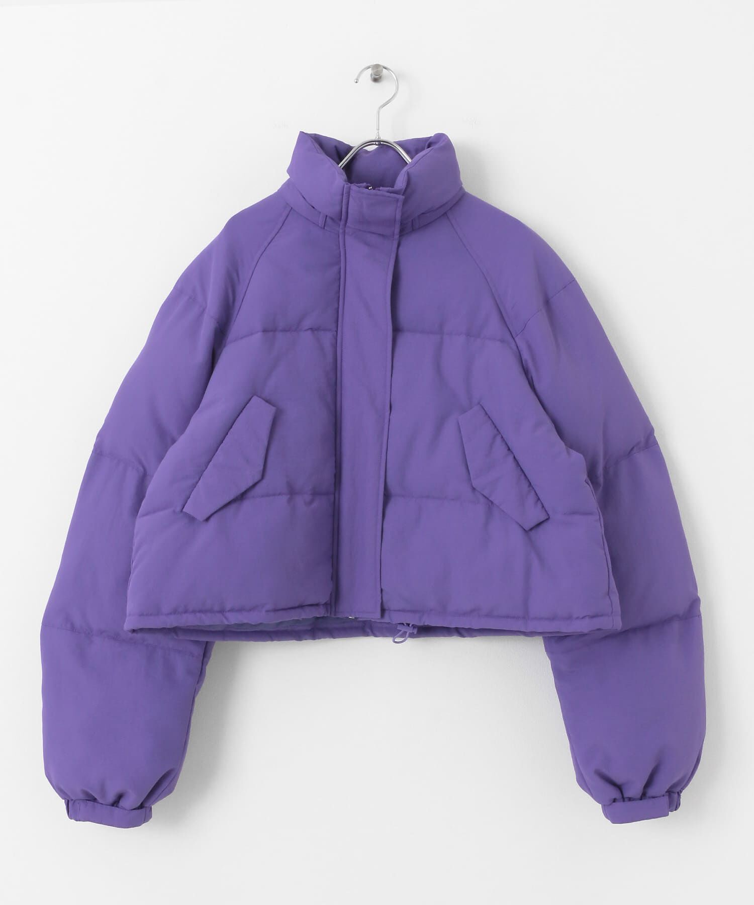  「ショート中綿フードジャケット」|ダウン|