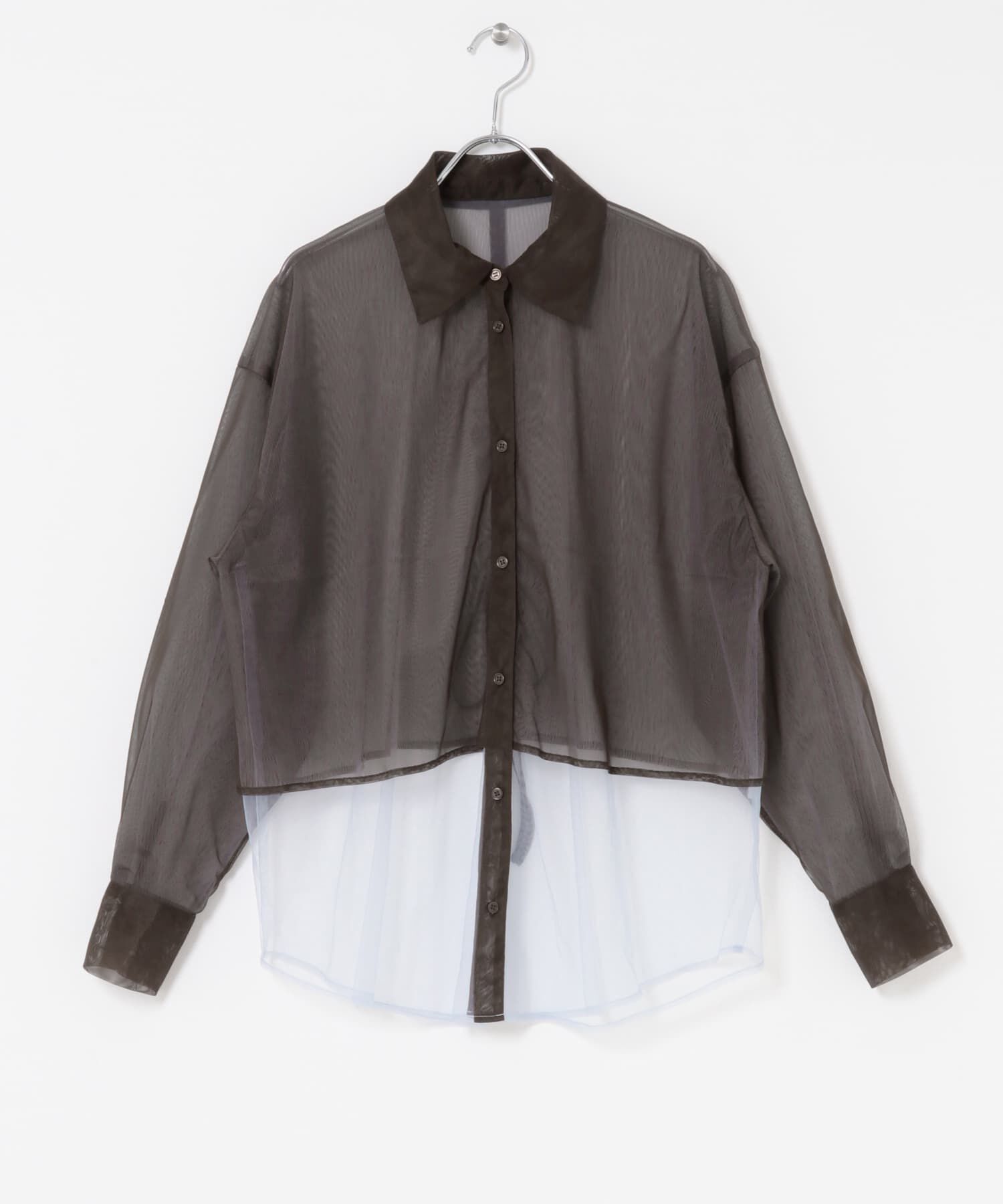  「チュールレイヤードシャツ」|シャツ・ブラウス|