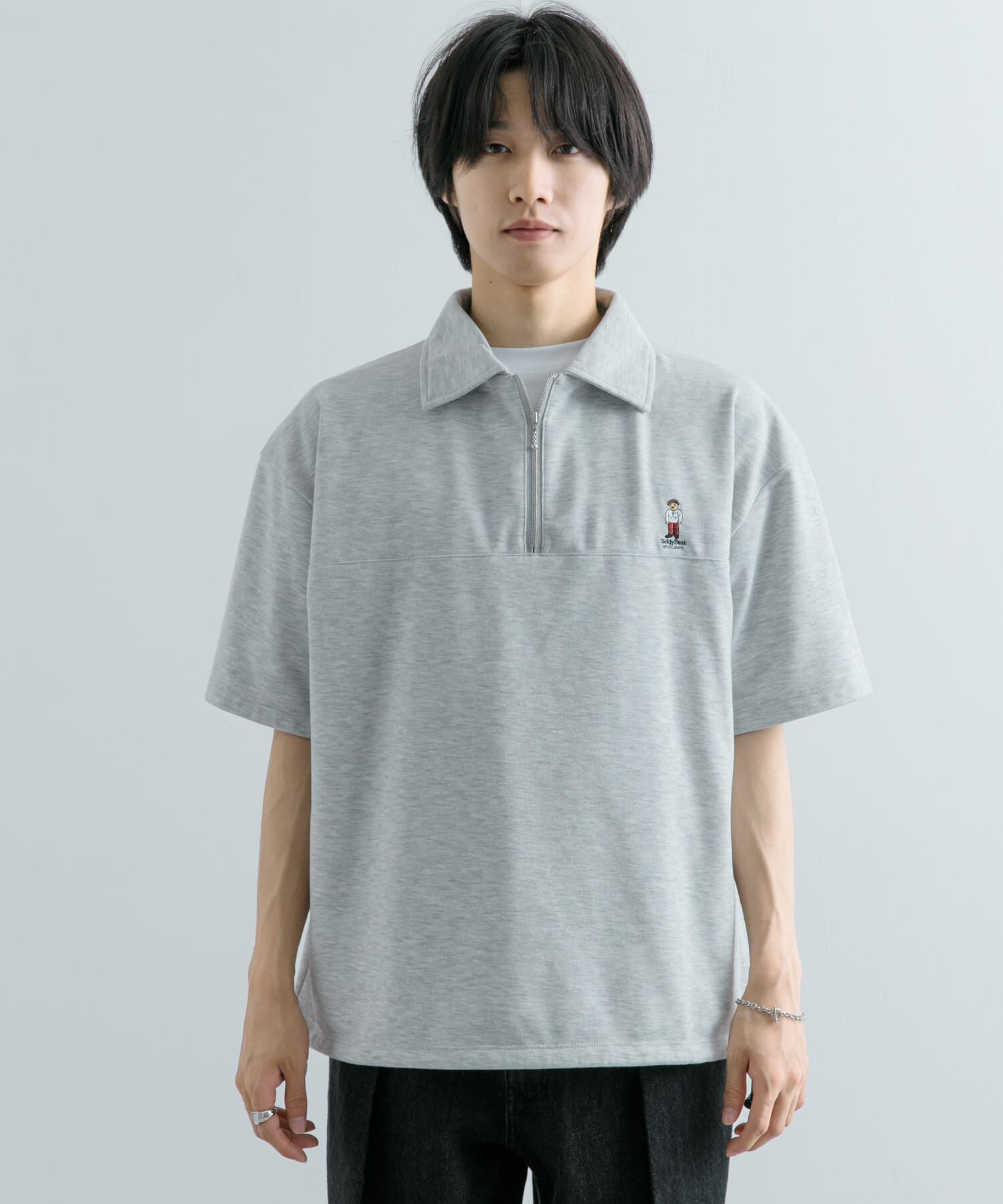 SENSE OF PLACE by URBAN RESEARCH「『別注』TeddyBear&times;SENSE OF PLACE　テディベアハーフZIPスウェット」|スウェット・ジャージ|