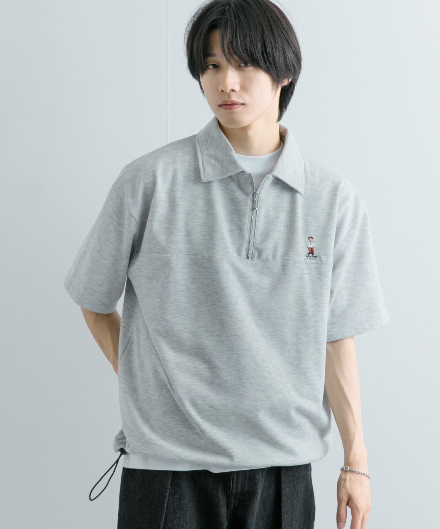 SENSE OF PLACE by URBAN RESEARCH「『別注』TeddyBear&times;SENSE OF PLACE　テディベアハーフZIPスウェット」|スウェット・ジャージ|