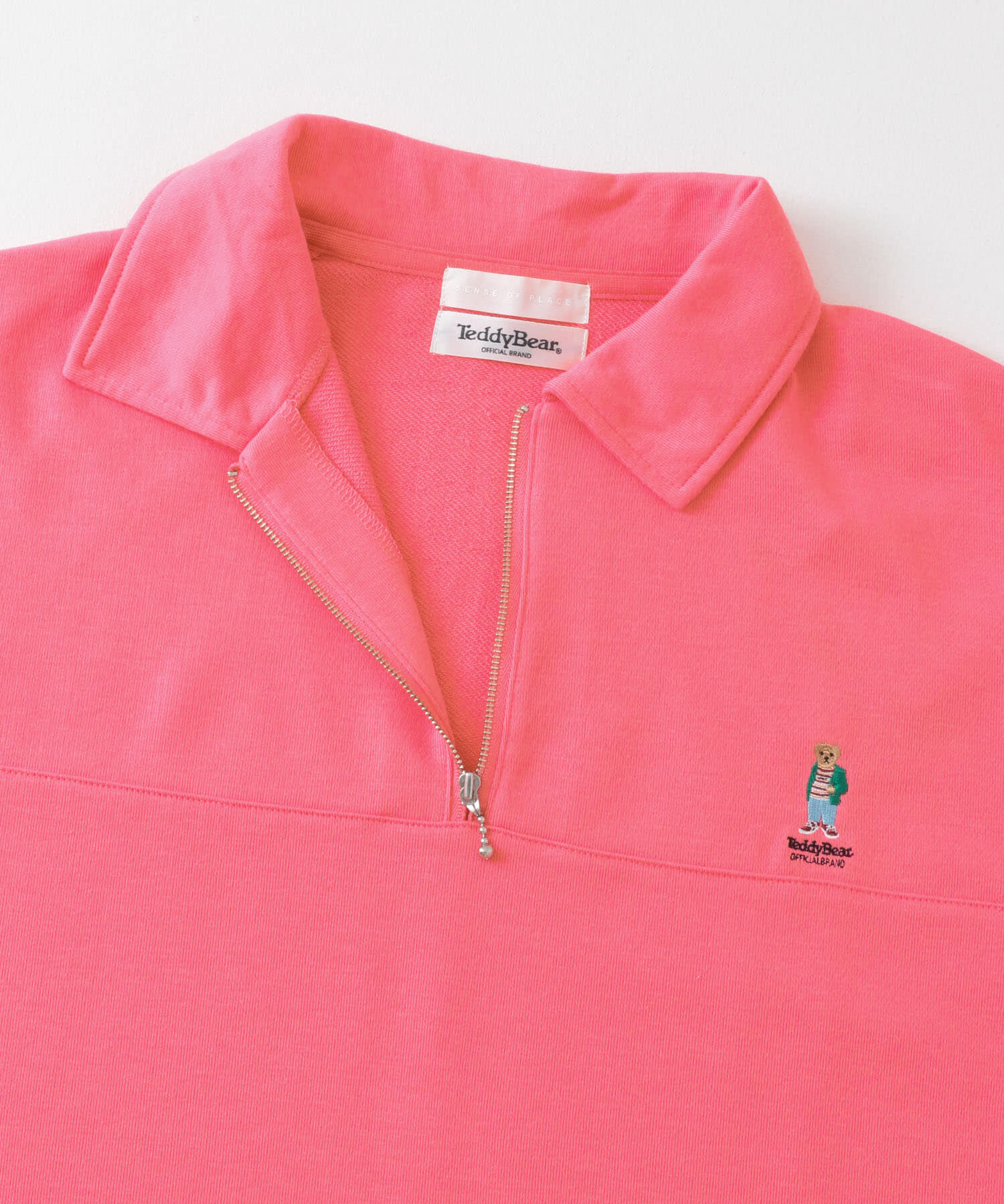 SENSE OF PLACE by URBAN RESEARCH「『別注』TeddyBear&times;SENSE OF PLACE　テディベアハーフZIPスウェット」|スウェット・ジャージ|