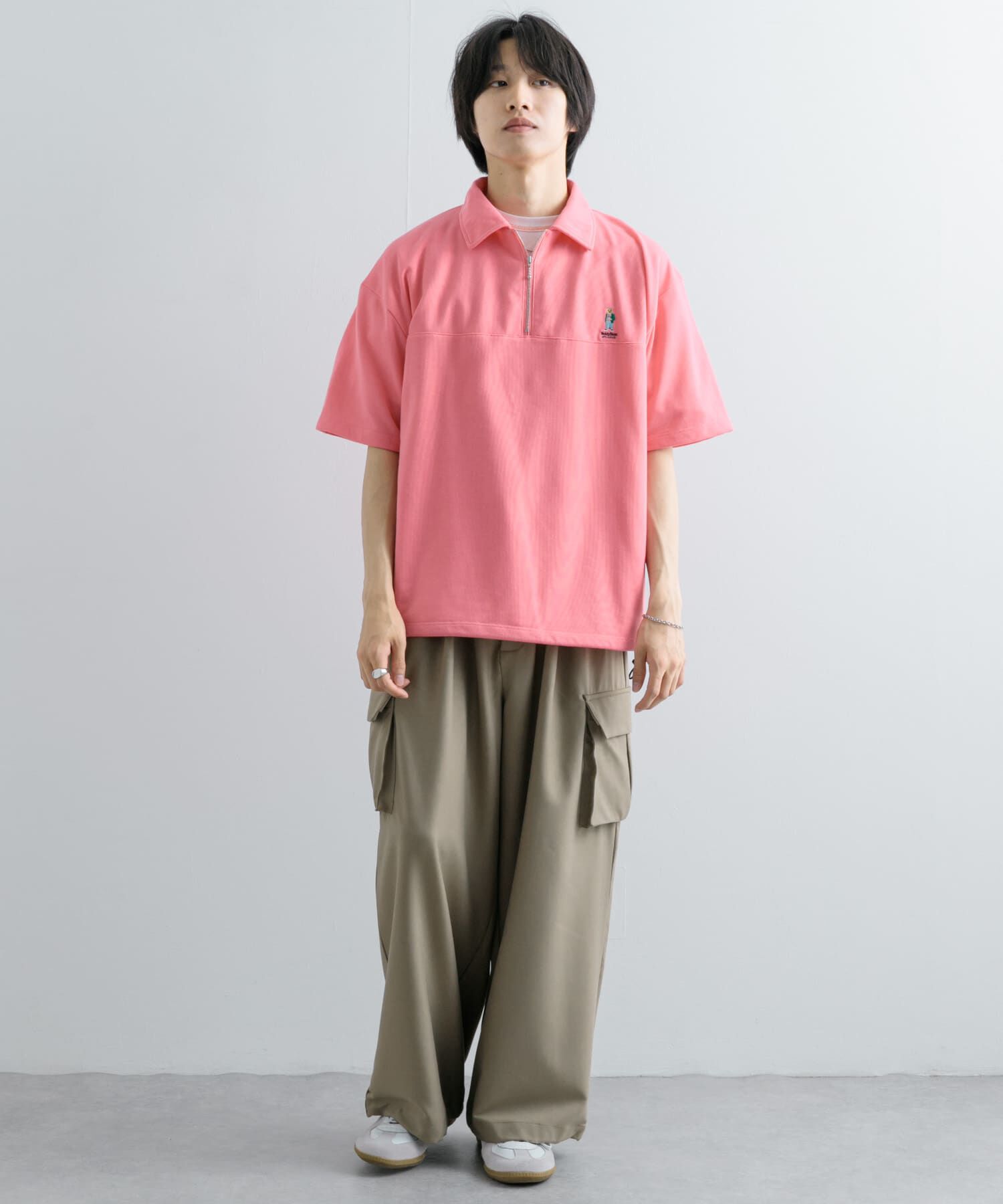 SENSE OF PLACE by URBAN RESEARCH「『別注』TeddyBear&times;SENSE OF PLACE　テディベアハーフZIPスウェット」|スウェット・ジャージ|