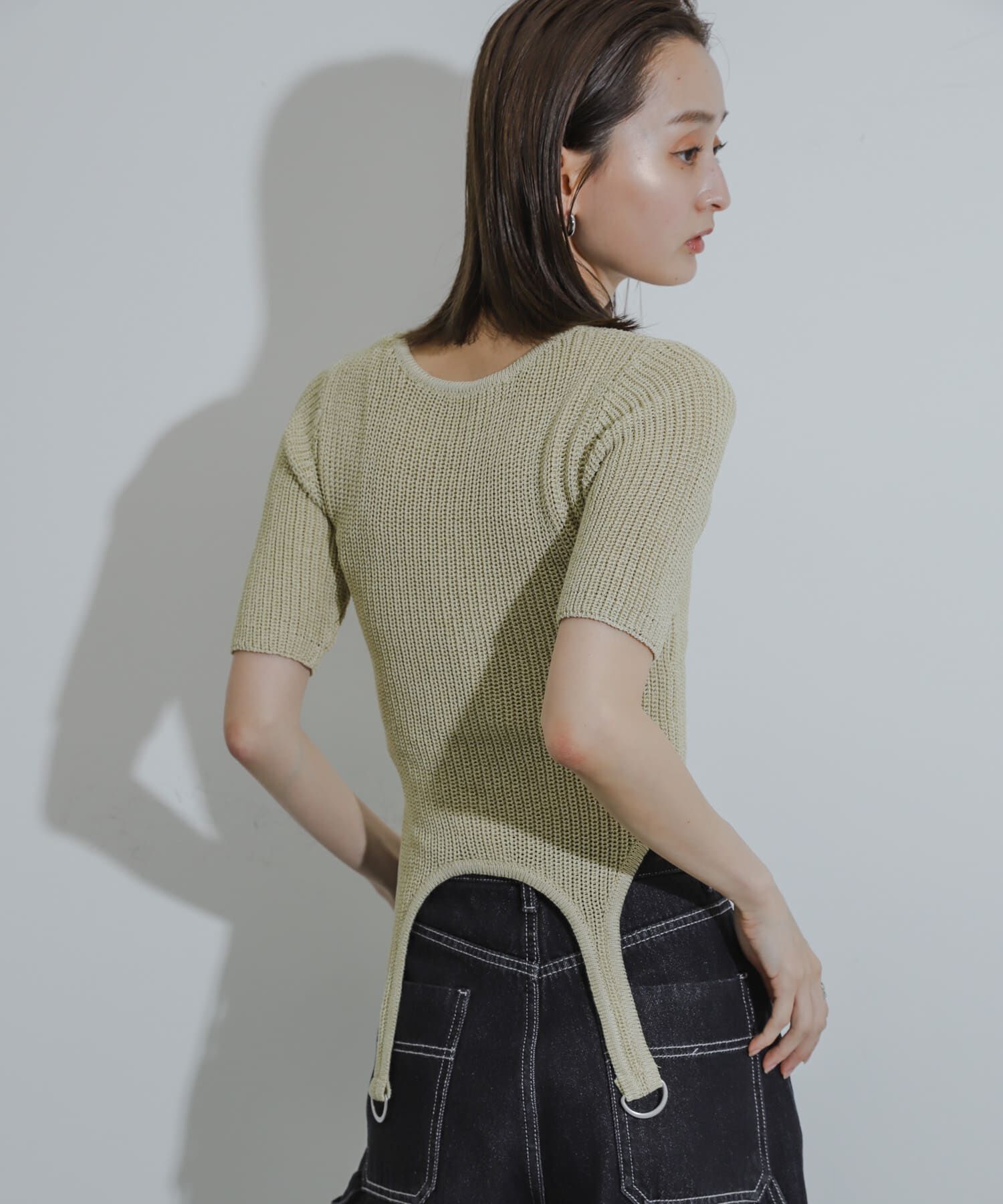 SENSE OF PLACE by URBAN RESEARCH「ガーターデザインセーター(5分袖)」|ニット・セーター|