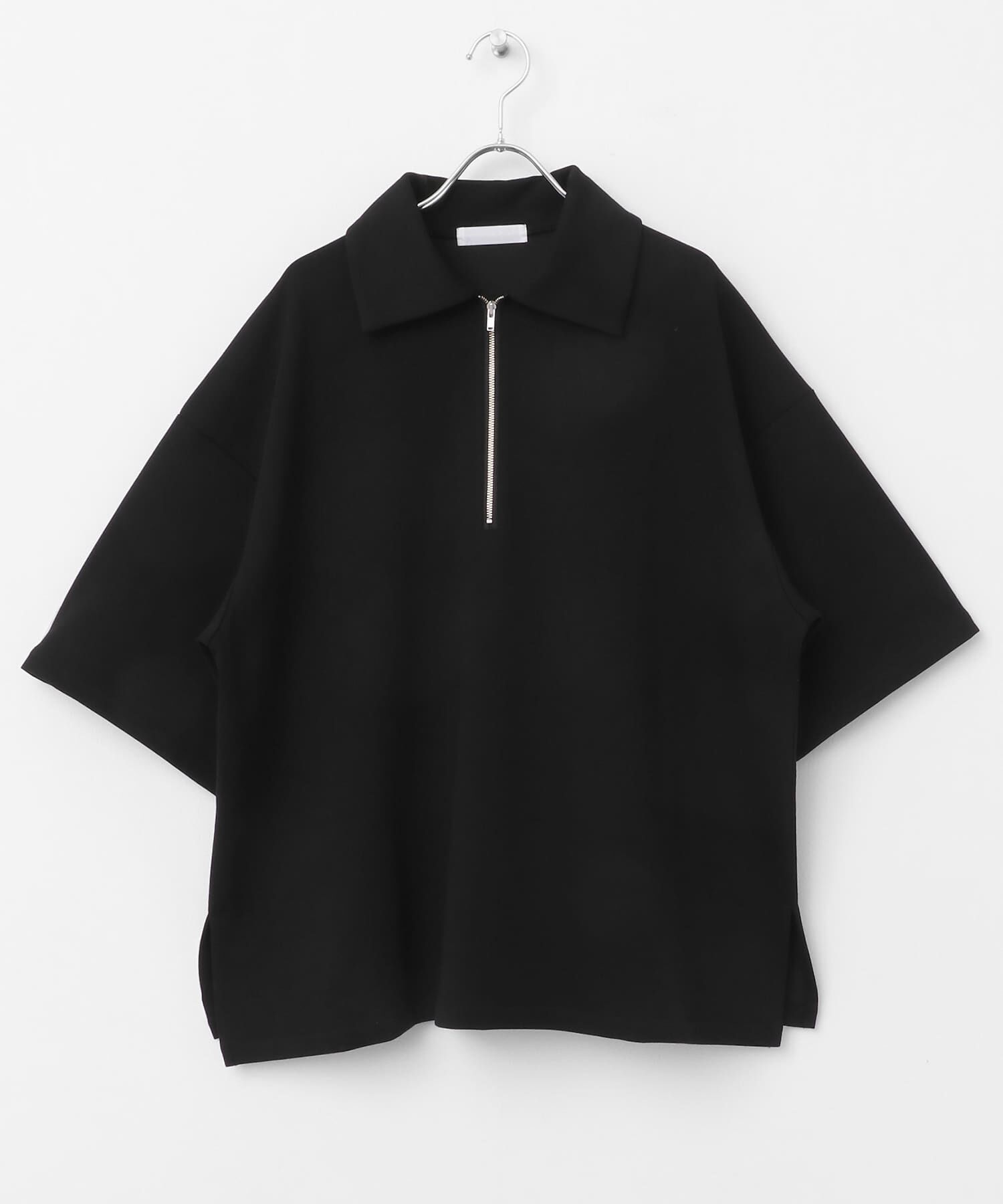 SENSE OF PLACE by URBAN RESEARCH「『ユニセックス』ダンボールポンチハーフジップショートスリーブTシャツ」|Tシャツ・カットソー|