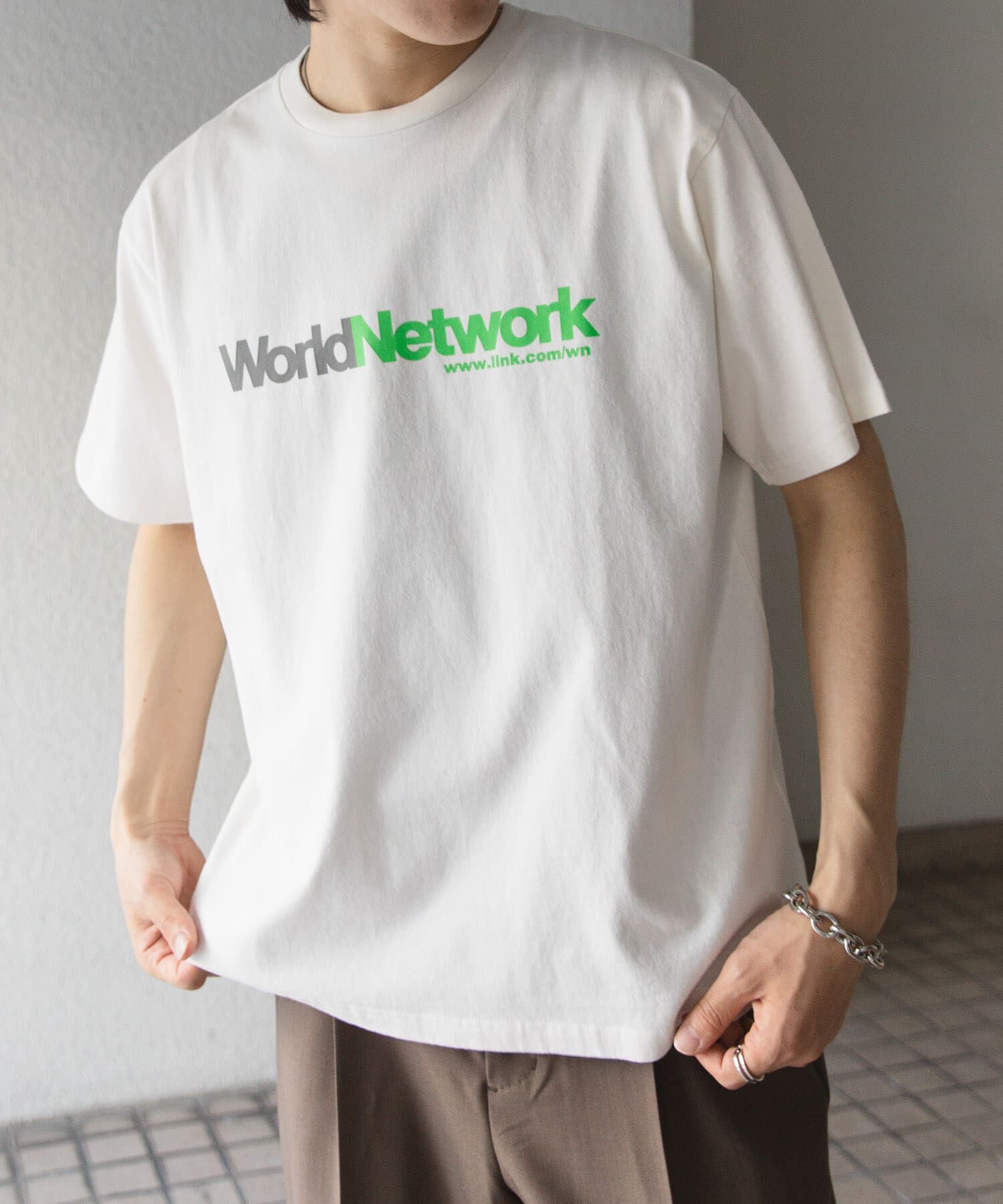 SENSE OF PLACE by URBAN RESEARCH「company logo short-sleeve t-shirts A」|Tシャツ・カットソー|オフホワイト