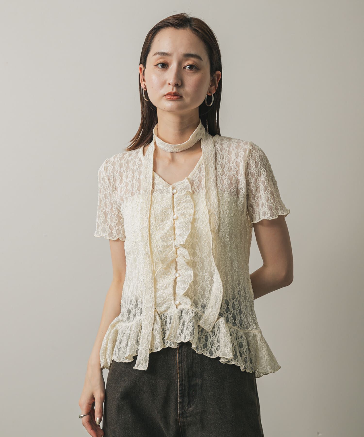 SENSE OF PLACE by URBAN RESEARCH「チョーカーレーストップ」|シャツ・ブラウス|