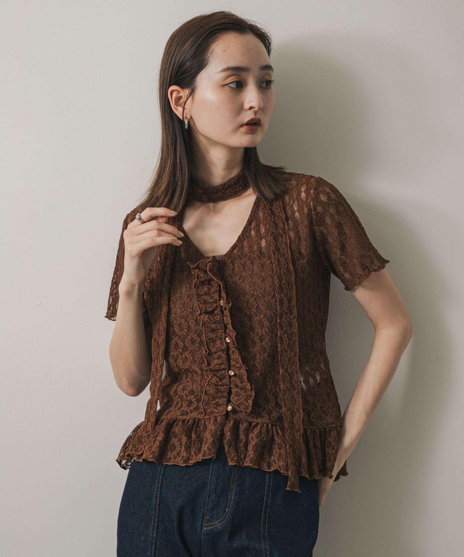 SENSE OF PLACE by URBAN RESEARCH「チョーカーレーストップ」|シャツ・ブラウス|