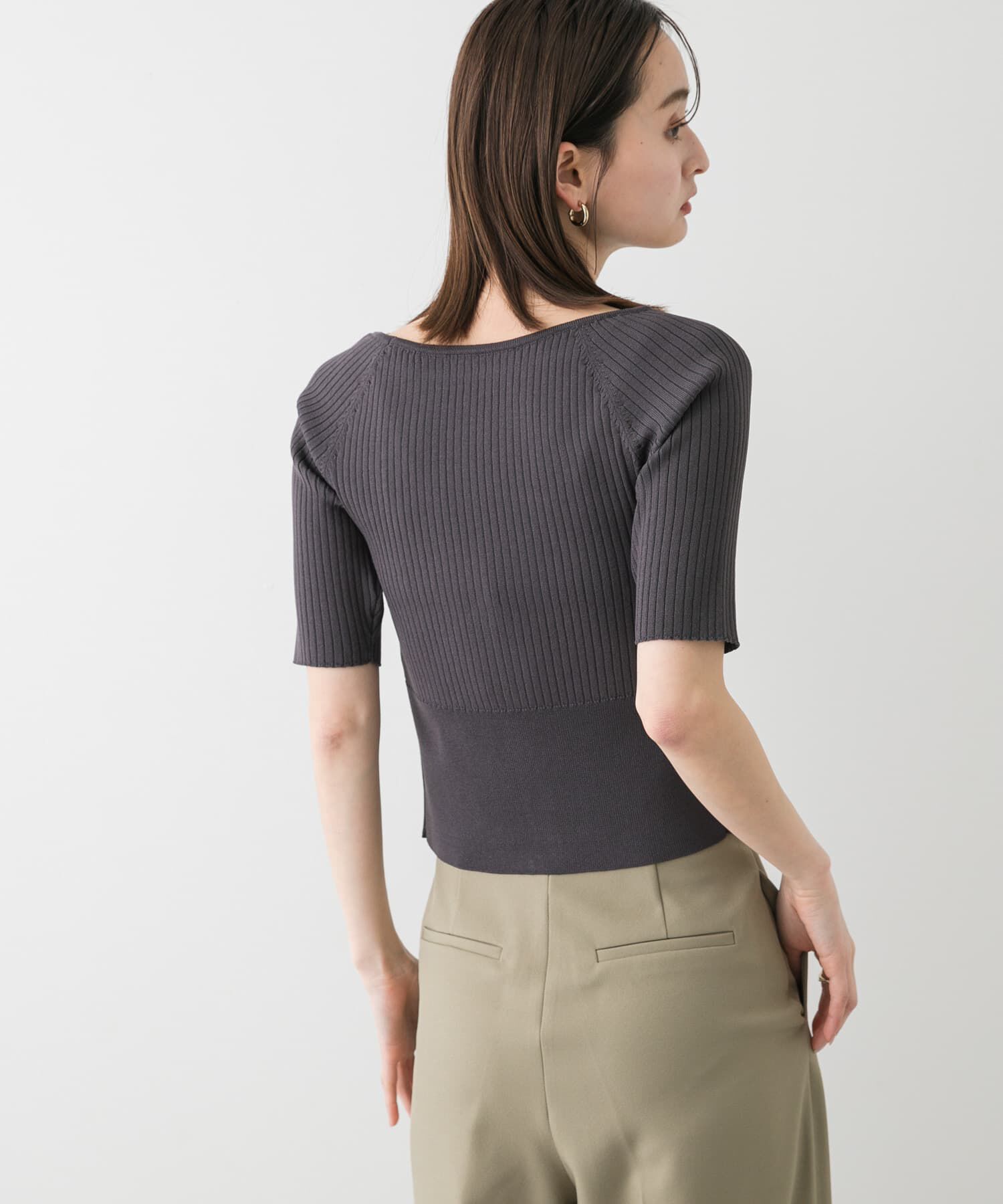 SENSE OF PLACE by URBAN RESEARCH「2WAYボートネックZIPセーター」|ニット・セーター|