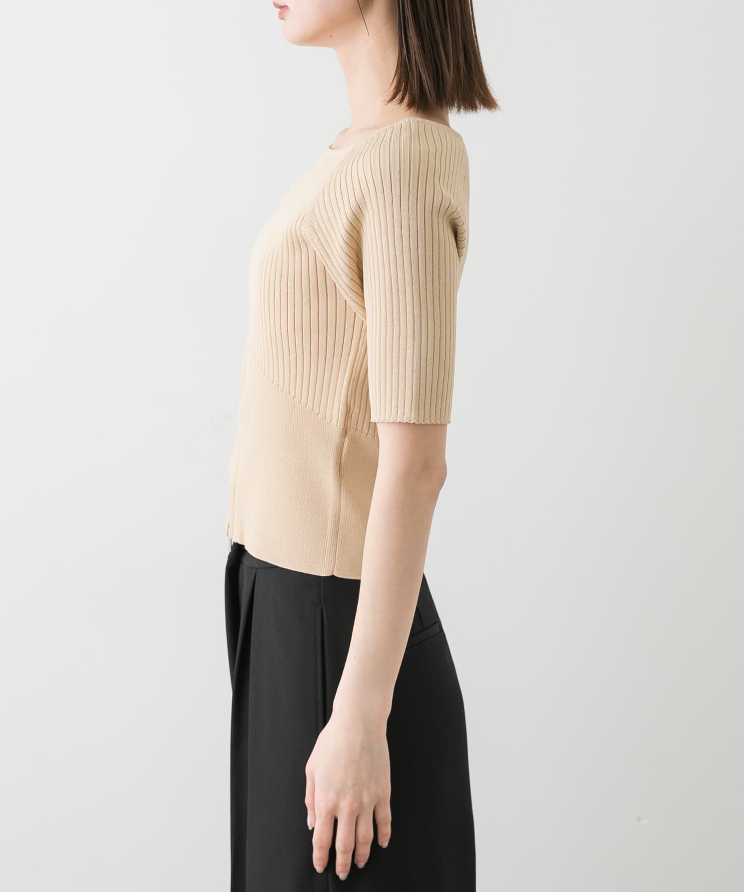 SENSE OF PLACE by URBAN RESEARCH「2WAYボートネックZIPセーター」|ニット・セーター|