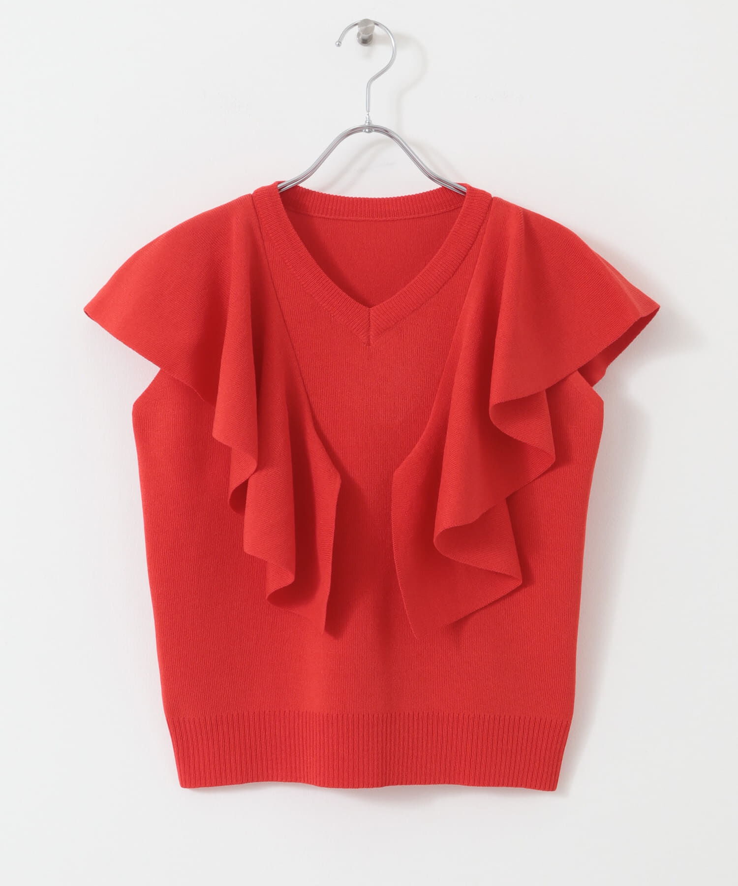 SENSE OF PLACE by URBAN RESEARCH「フリルショルダートップ」|ニット・セーター|