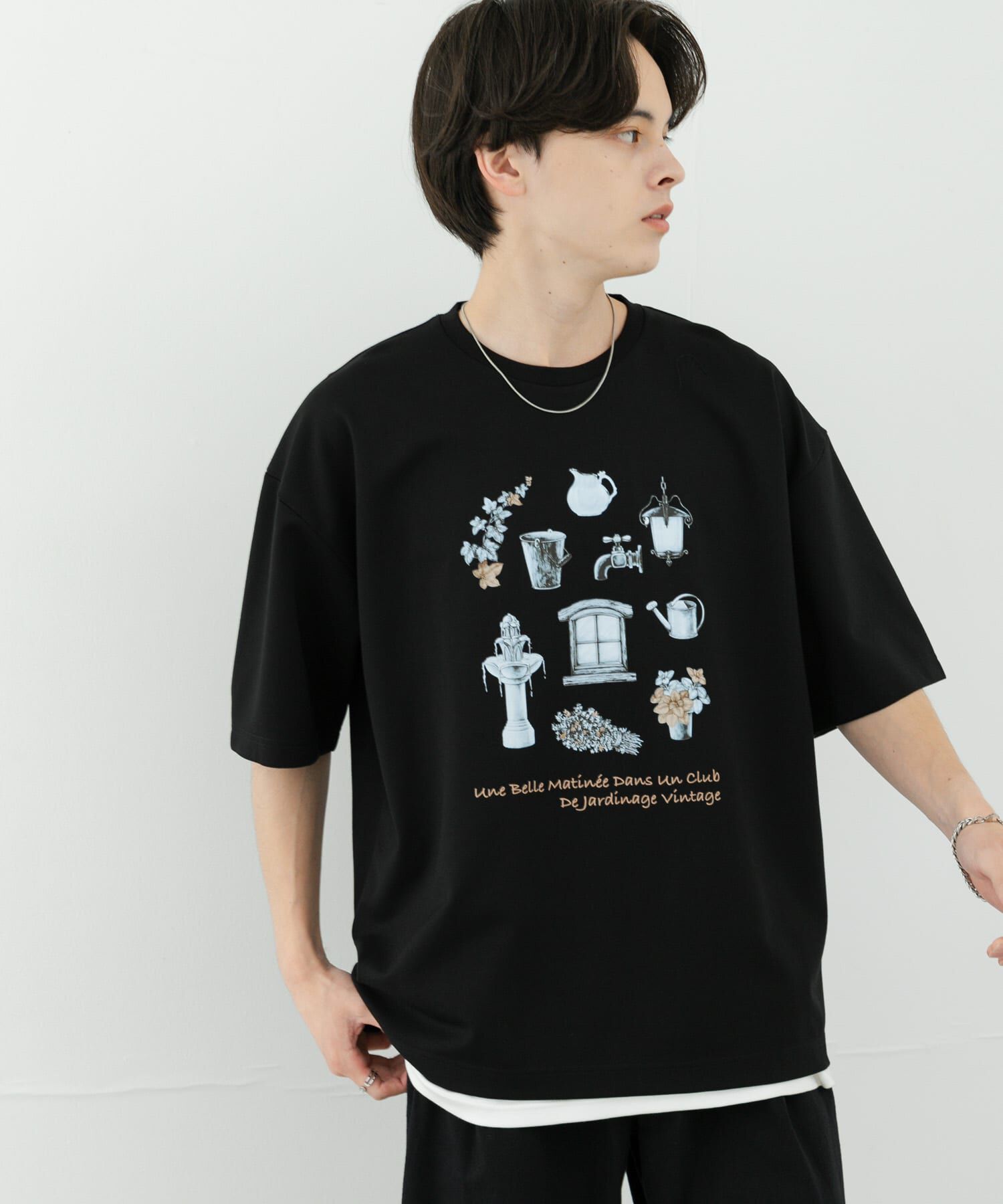 SENSE OF PLACE by URBAN RESEARCH「Garden graphic Short-Sleeve T-shirts」|Tシャツ・カットソー|