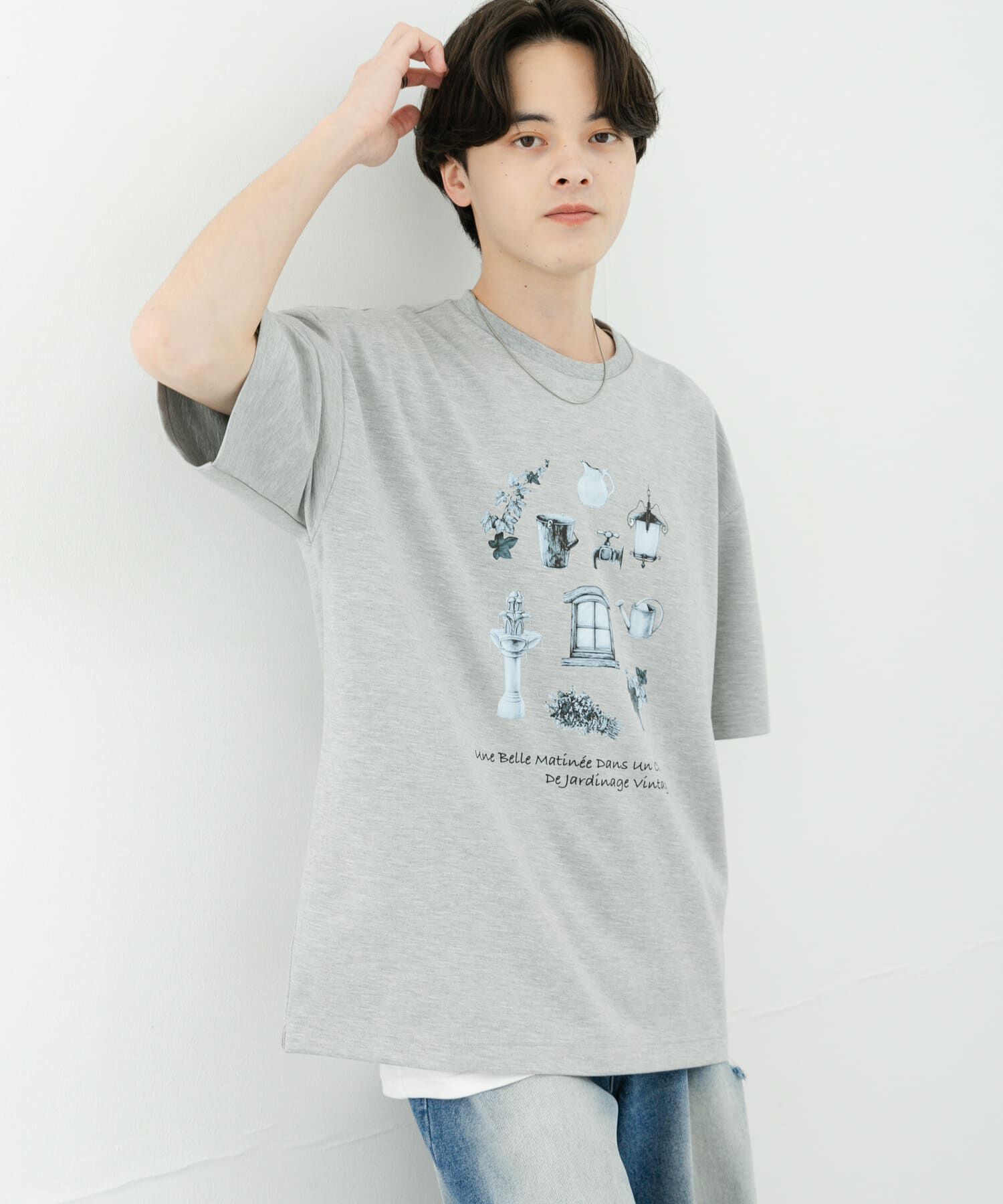 SENSE OF PLACE by URBAN RESEARCH「Garden graphic Short-Sleeve T-shirts」|Tシャツ・カットソー|
