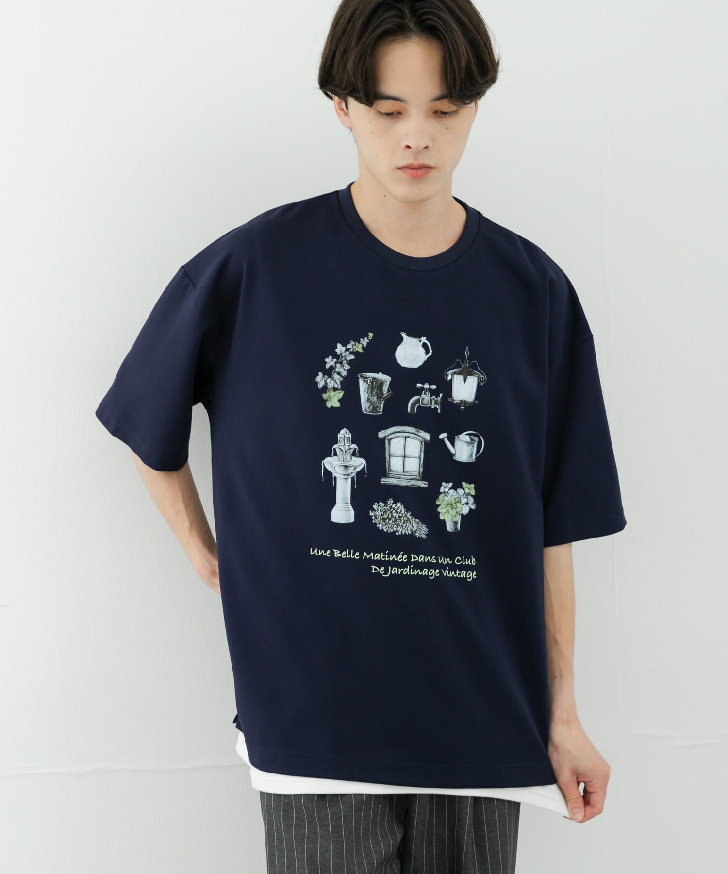 SENSE OF PLACE by URBAN RESEARCH「Garden graphic Short-Sleeve T-shirts」|Tシャツ・カットソー|