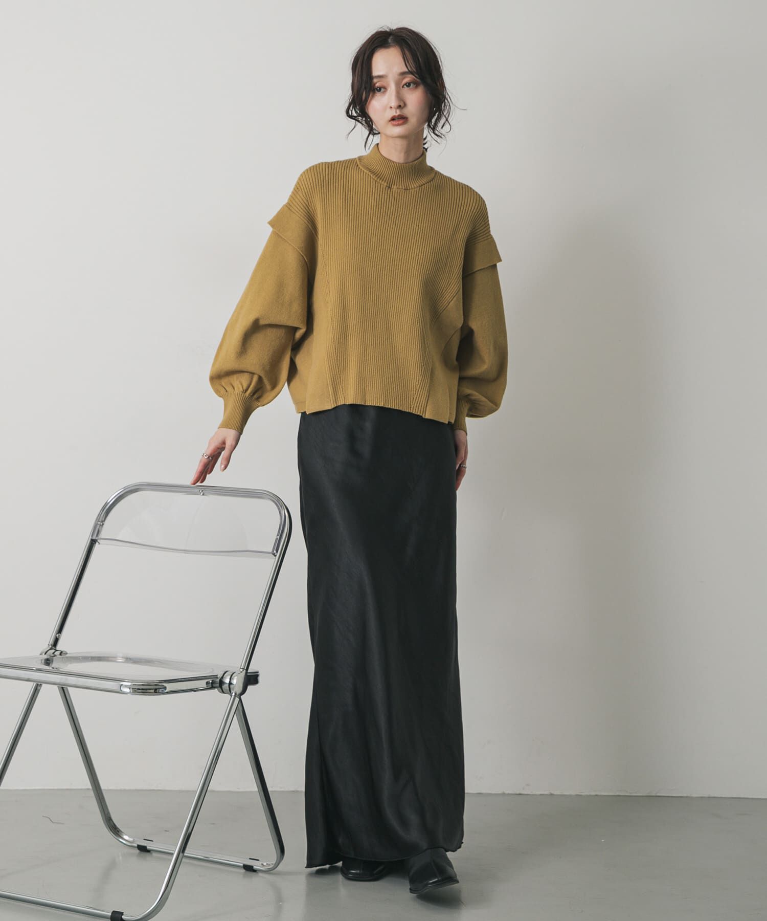 SENSE OF PLACE by URBAN RESEARCH「『一部WEB限定カラー』ストレッチショルダータックセーター」|ニット・セーター|