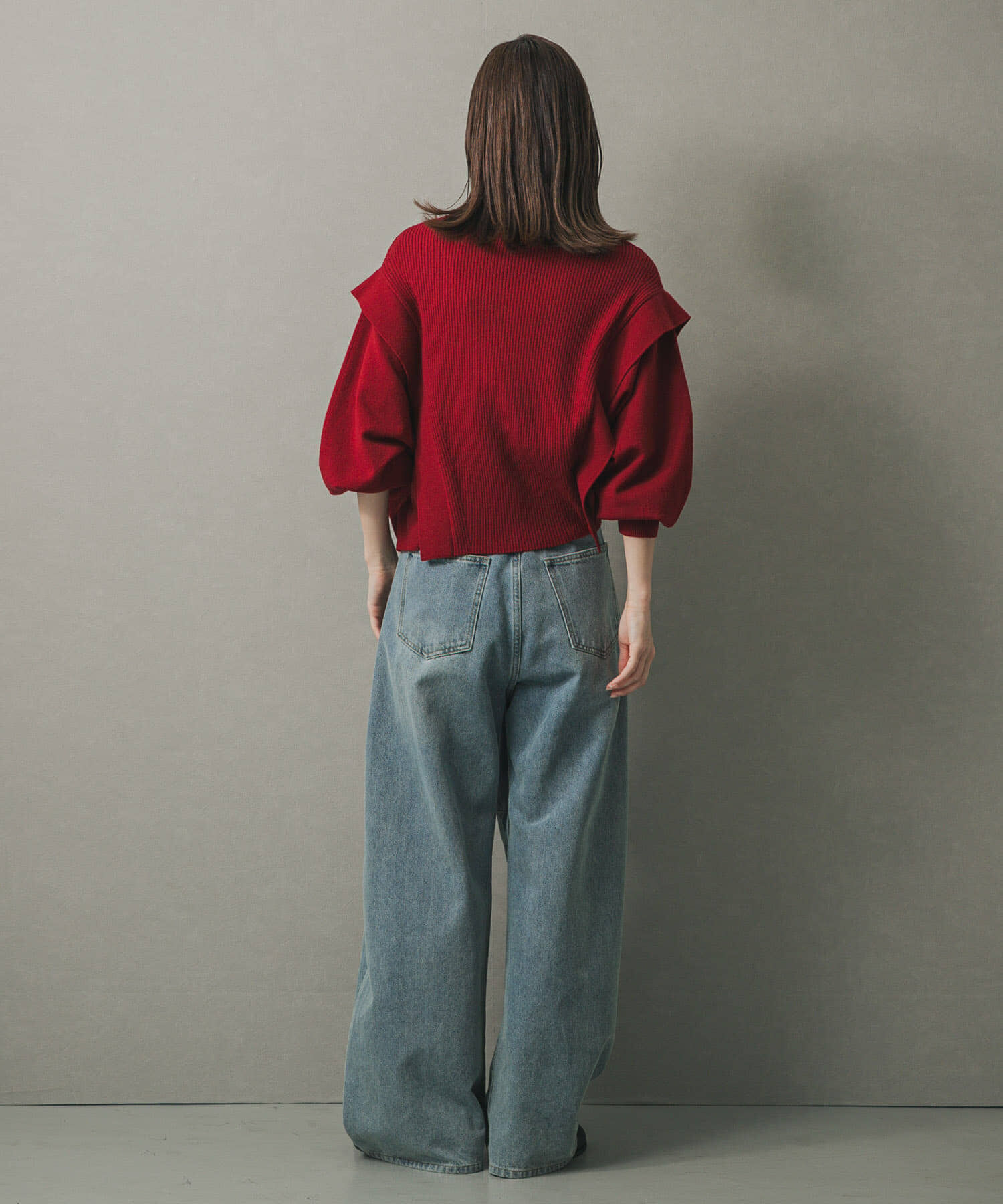 SENSE OF PLACE by URBAN RESEARCH「『一部WEB限定カラー』ストレッチショルダータックセーター」|ニット・セーター|